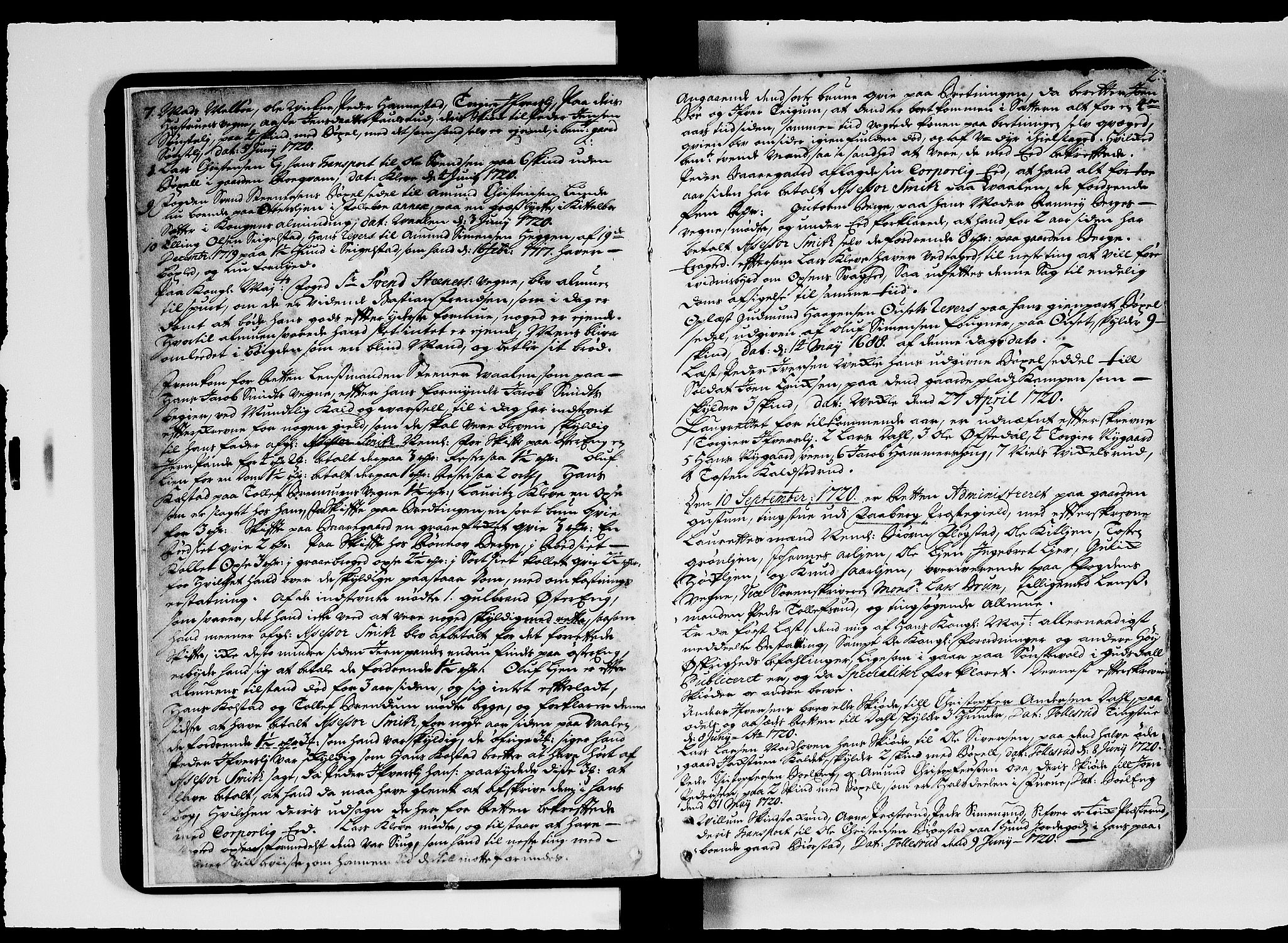 Sorenskriverier i Gudbrandsdalen, SAH/TING-036/G/Gb/Gbc/L0009: Tingbok - Nord- og Sør-Gudbrandsdal, 1720-1723, s. 1b-2a