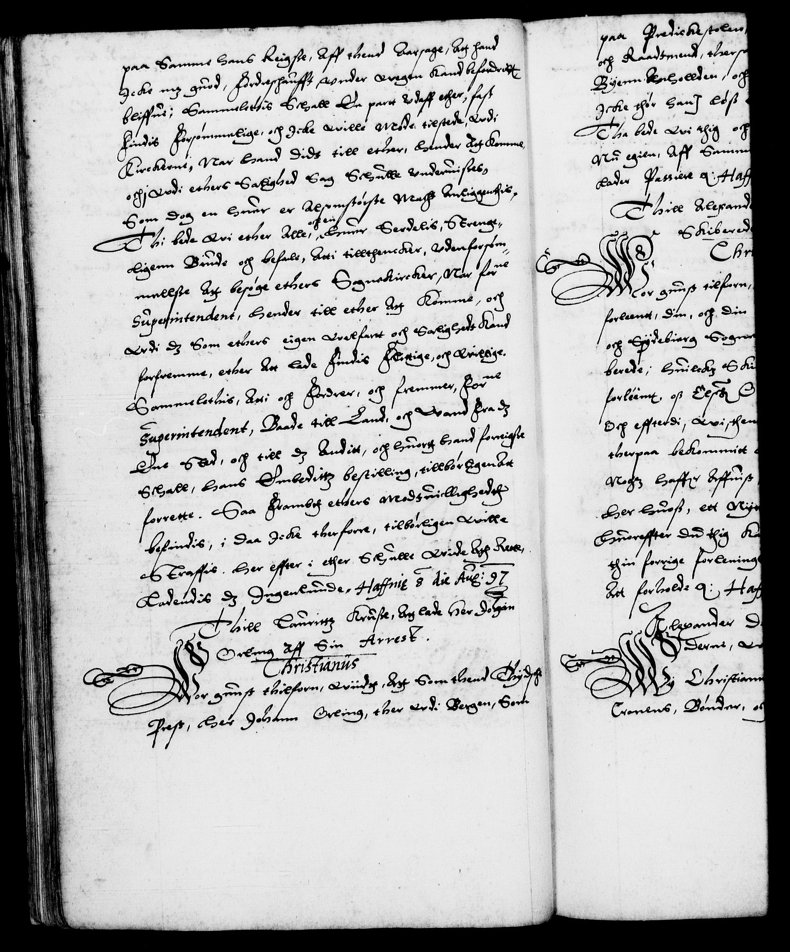Danske Kanselli 1572-1799, RA/EA-3023/F/Fc/Fca/Fcab/L0003: Norske tegnelser (mikrofilm), 1596-1616, s. 34b