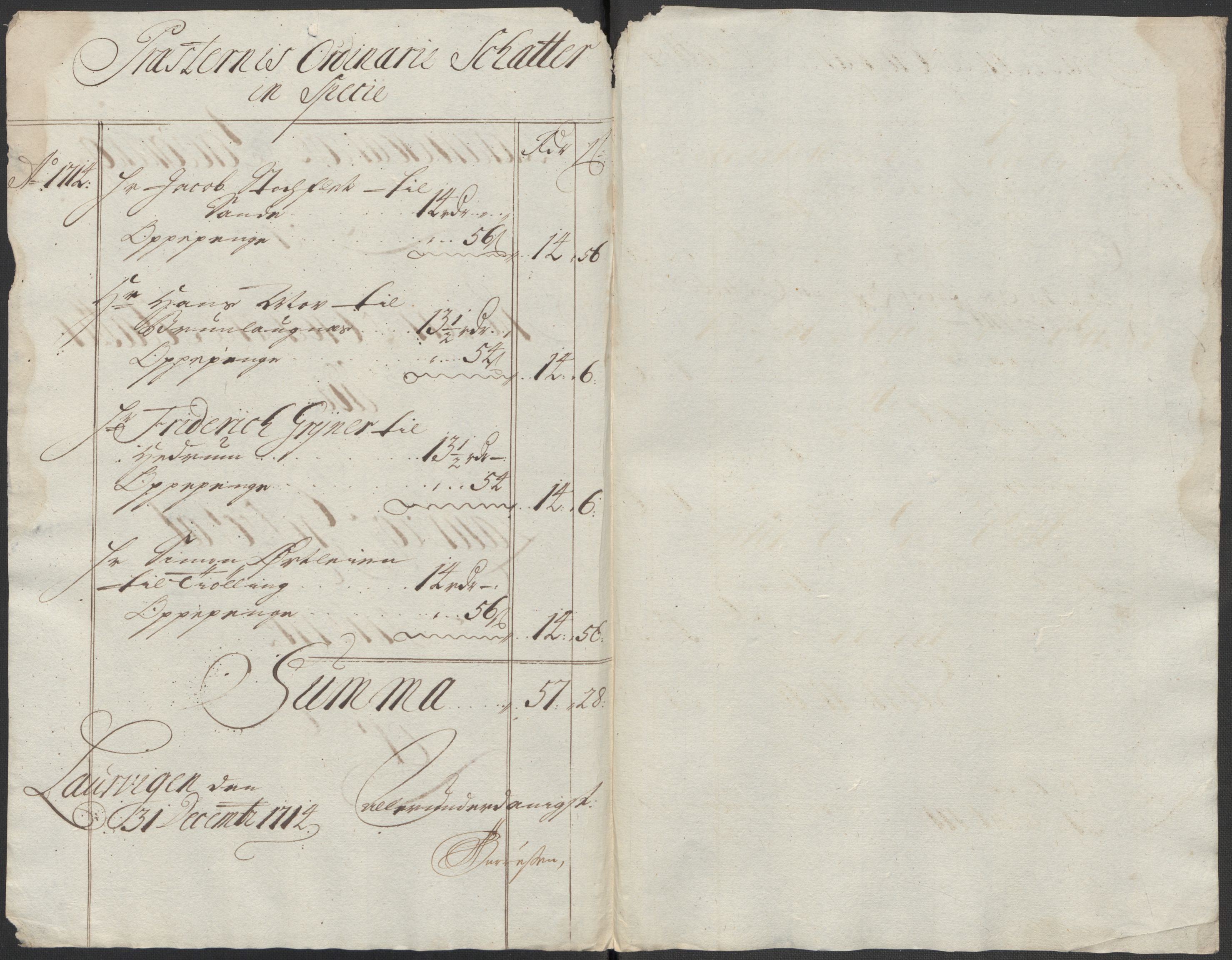 Rentekammeret inntil 1814, Reviderte regnskaper, Fogderegnskap, RA/EA-4092/R33/L1986: Fogderegnskap Larvik grevskap, 1714-1715, s. 150