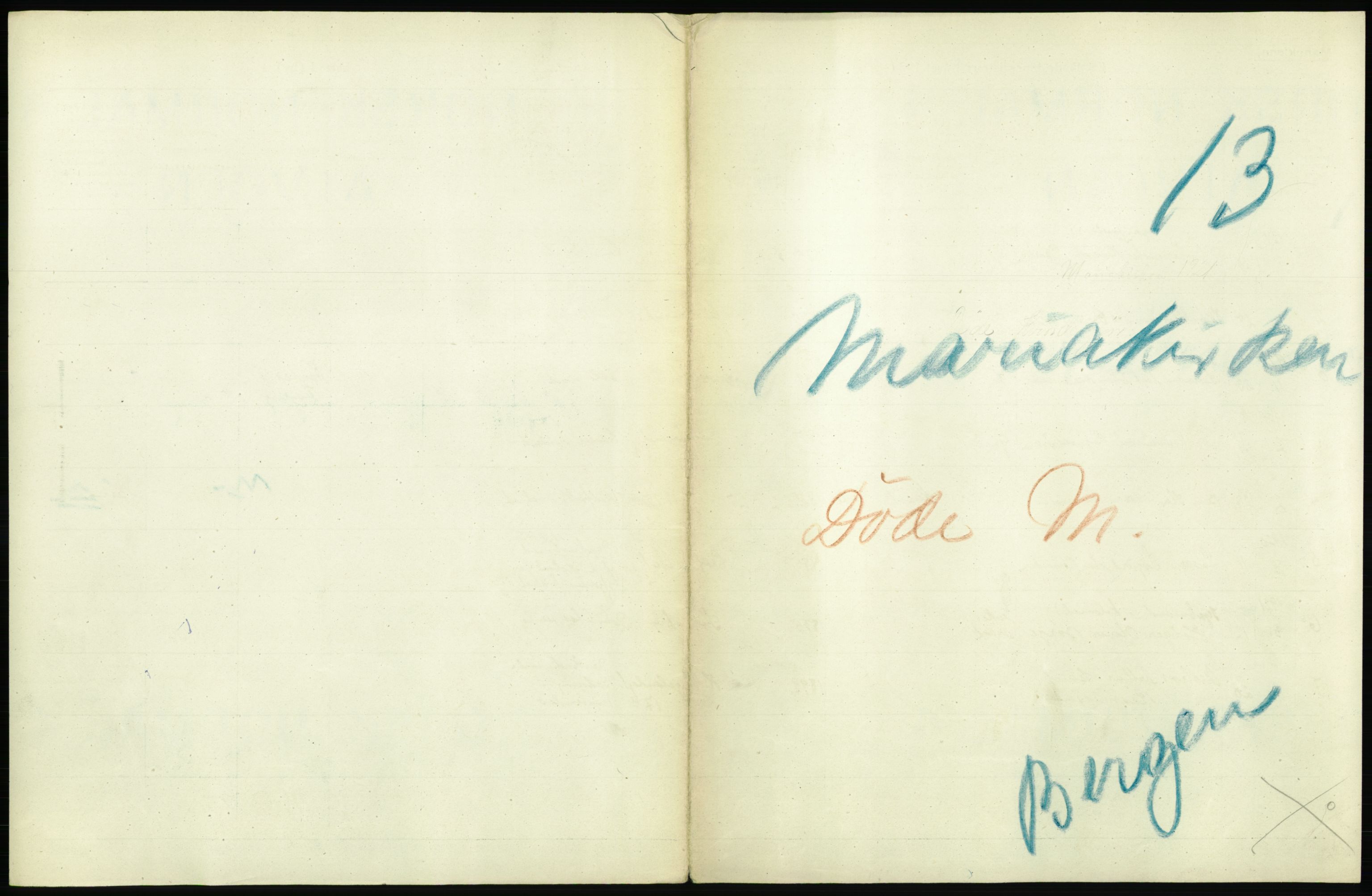 Statistisk sentralbyrå, Sosiodemografiske emner, Befolkning, AV/RA-S-2228/D/Df/Dfc/Dfca/L0036: Bergen: Døde., 1921, s. 81