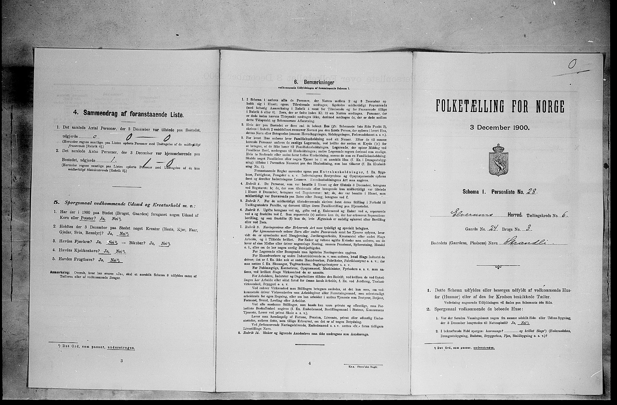 SAH, Folketelling 1900 for 0427 Elverum herred, 1900, s. 712