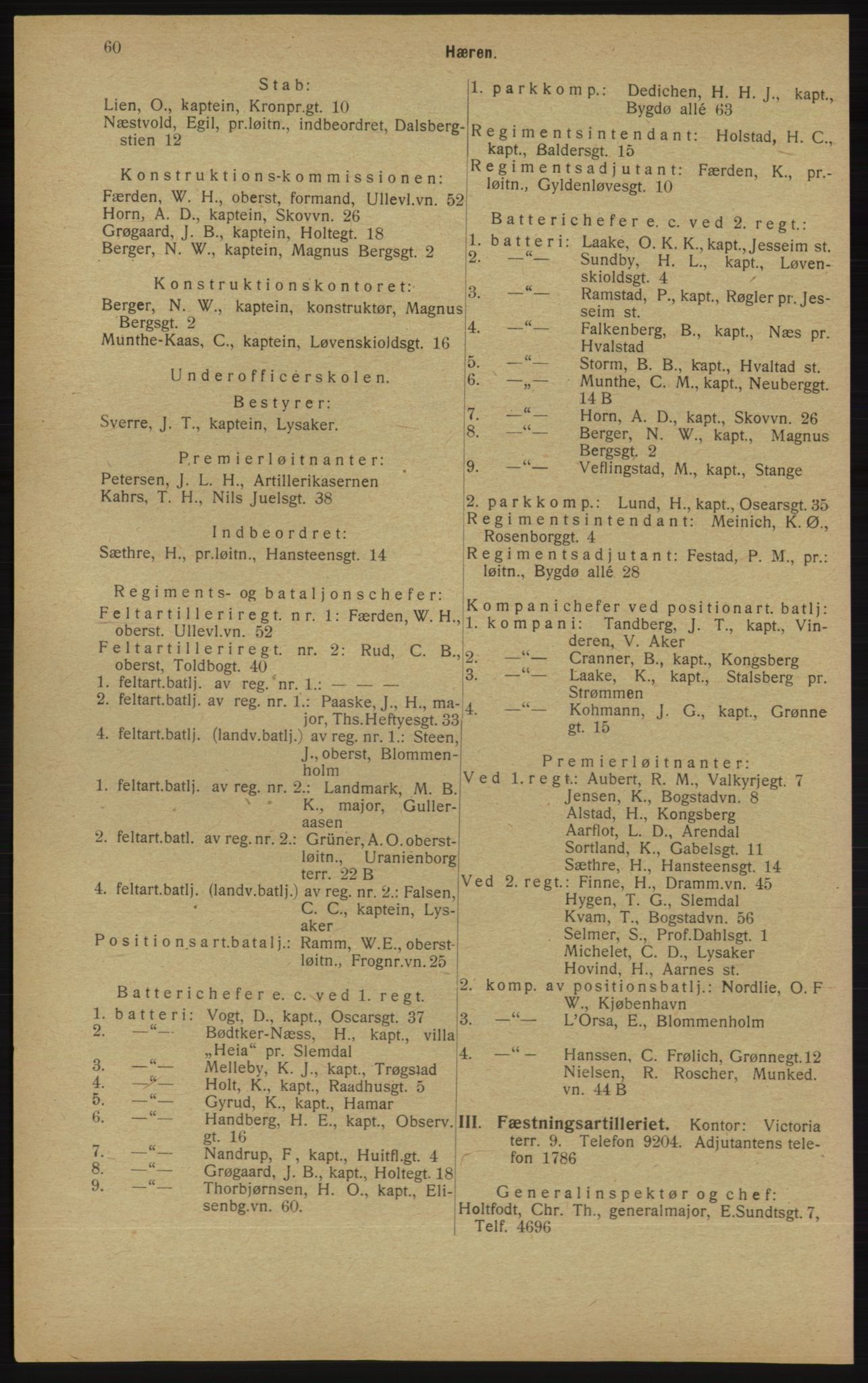 Kristiania/Oslo adressebok, PUBL/-, 1913, s. 62