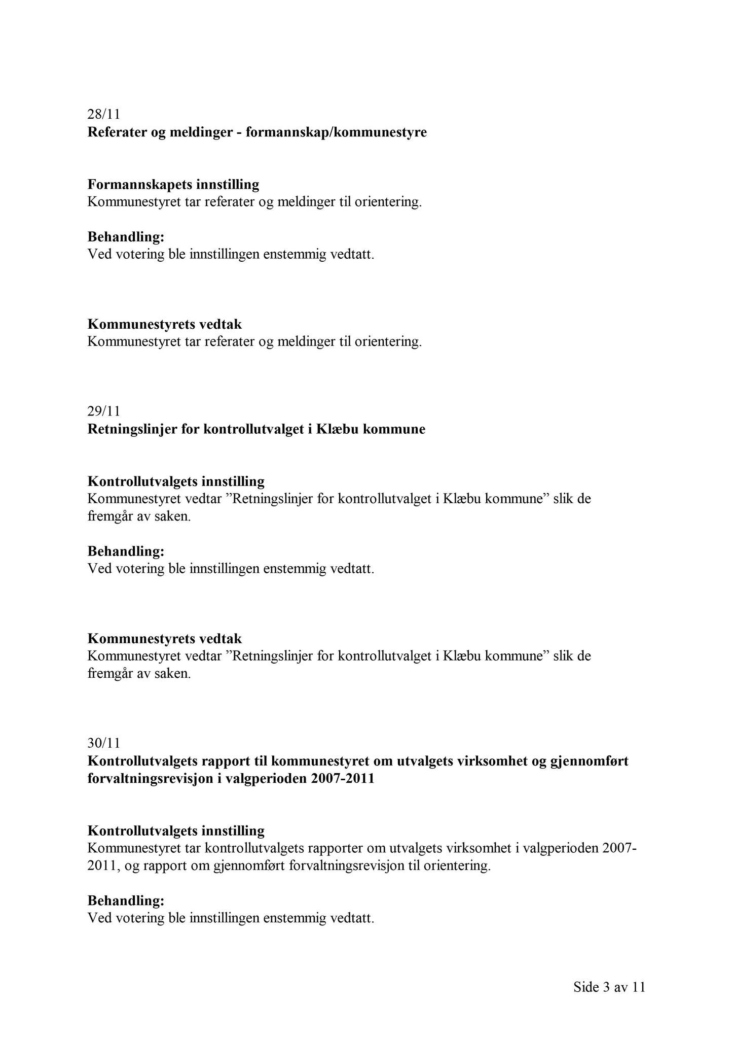 Klæbu Kommune, TRKO/KK/01-KS/L004: Kommunestyret - Møtedokumenter, 2011, s. 1552