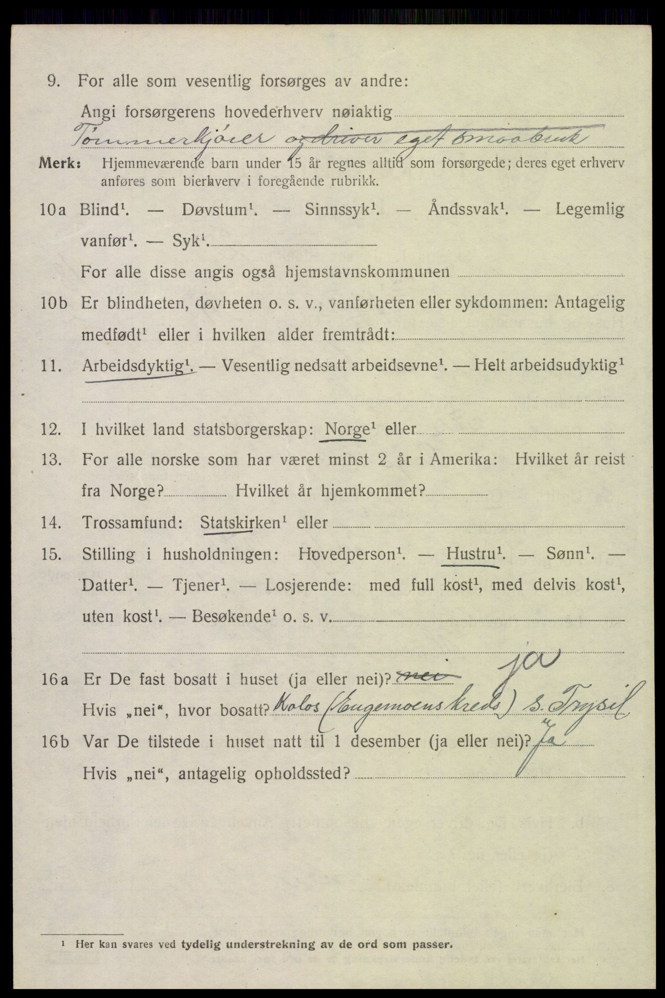 SAH, Folketelling 1920 for 0428 Trysil herred, 1920, s. 12686