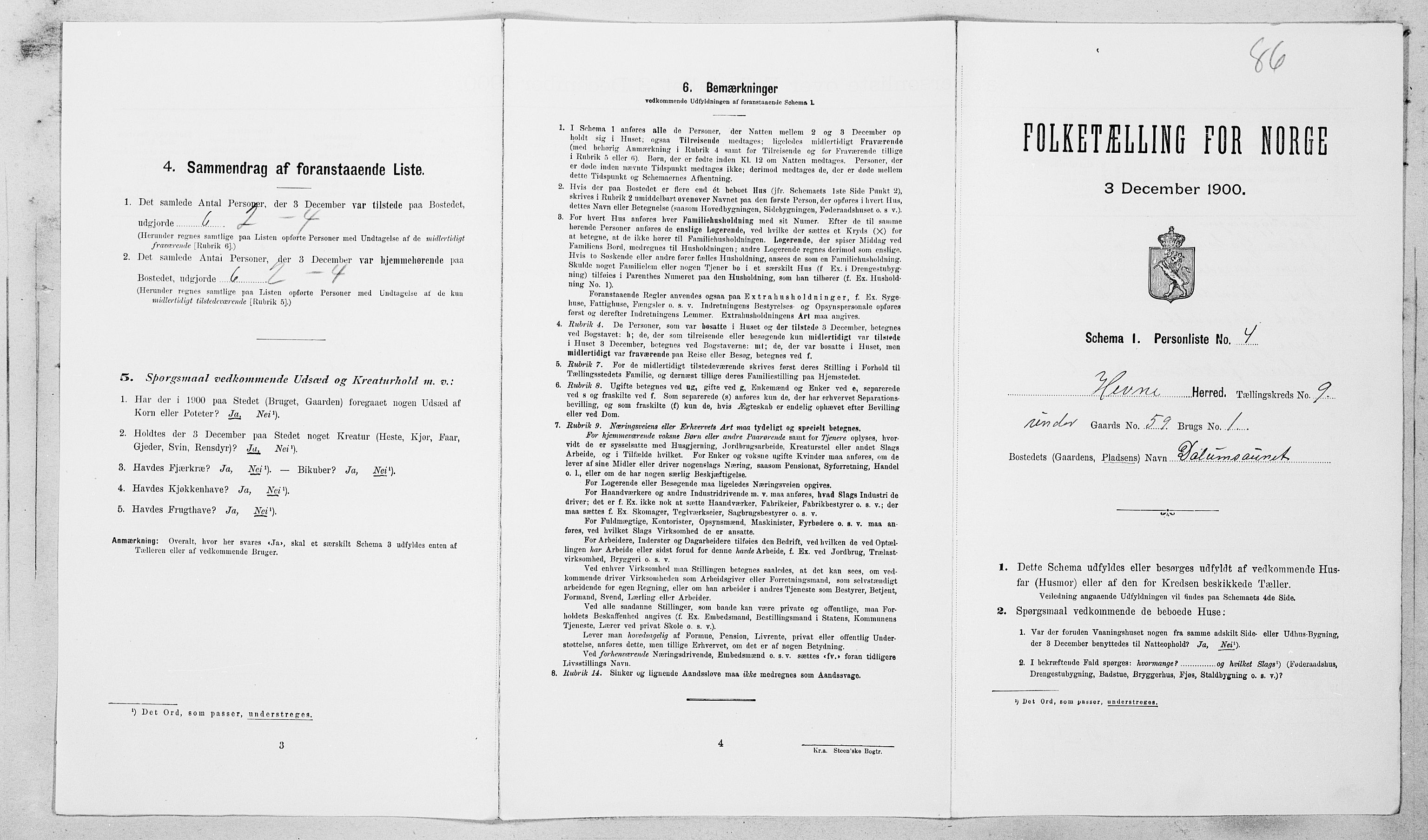 SAT, Folketelling 1900 for 1612 Hemne herred, 1900, s. 1081