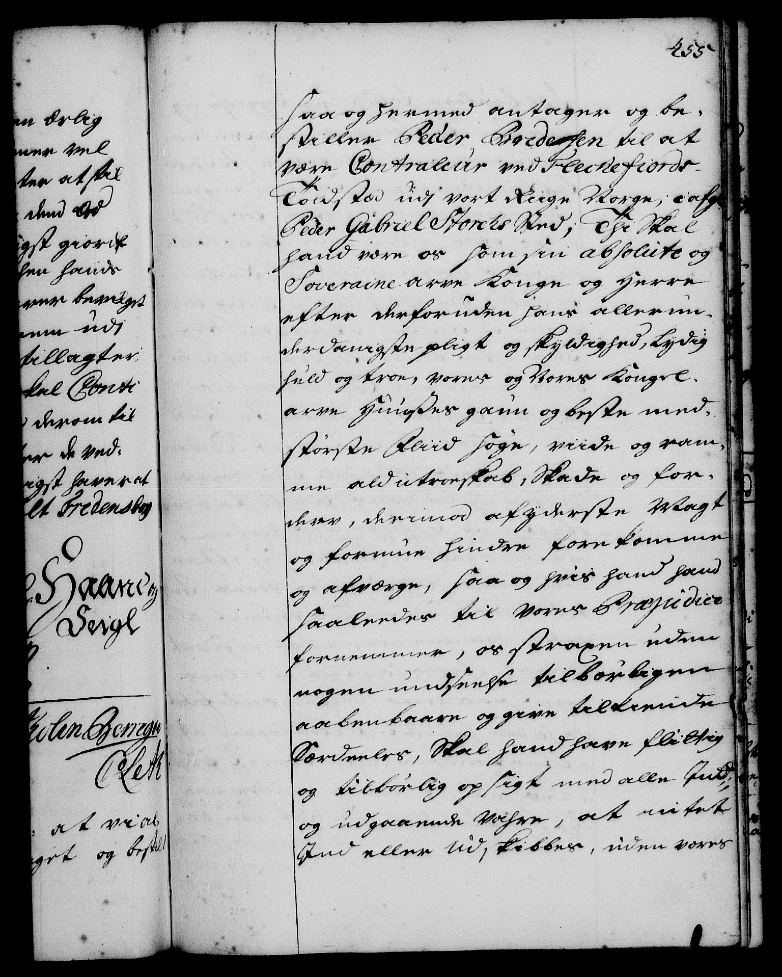 Rentekammeret, Kammerkanselliet, RA/EA-3111/G/Gg/Gge/L0001: Norsk bestallingsprotokoll med register (merket RK 53.25), 1720-1730, s. 455