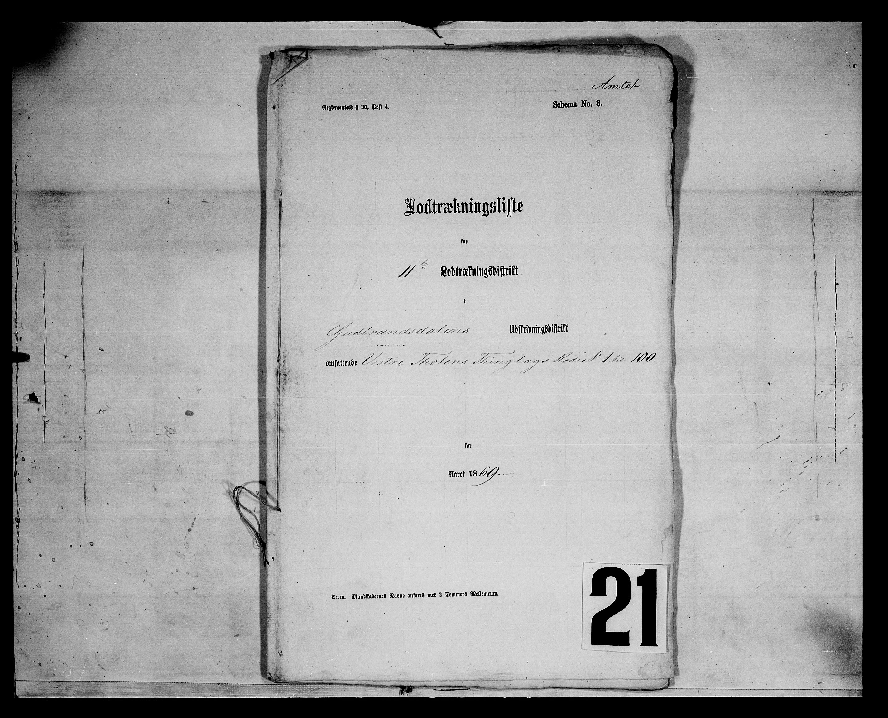 Fylkesmannen i Oppland, SAH/FYO-002/1/K/Kg/L1167: Søndre og Nordre Land, Vestre Toten, 1860-1879, s. 7804