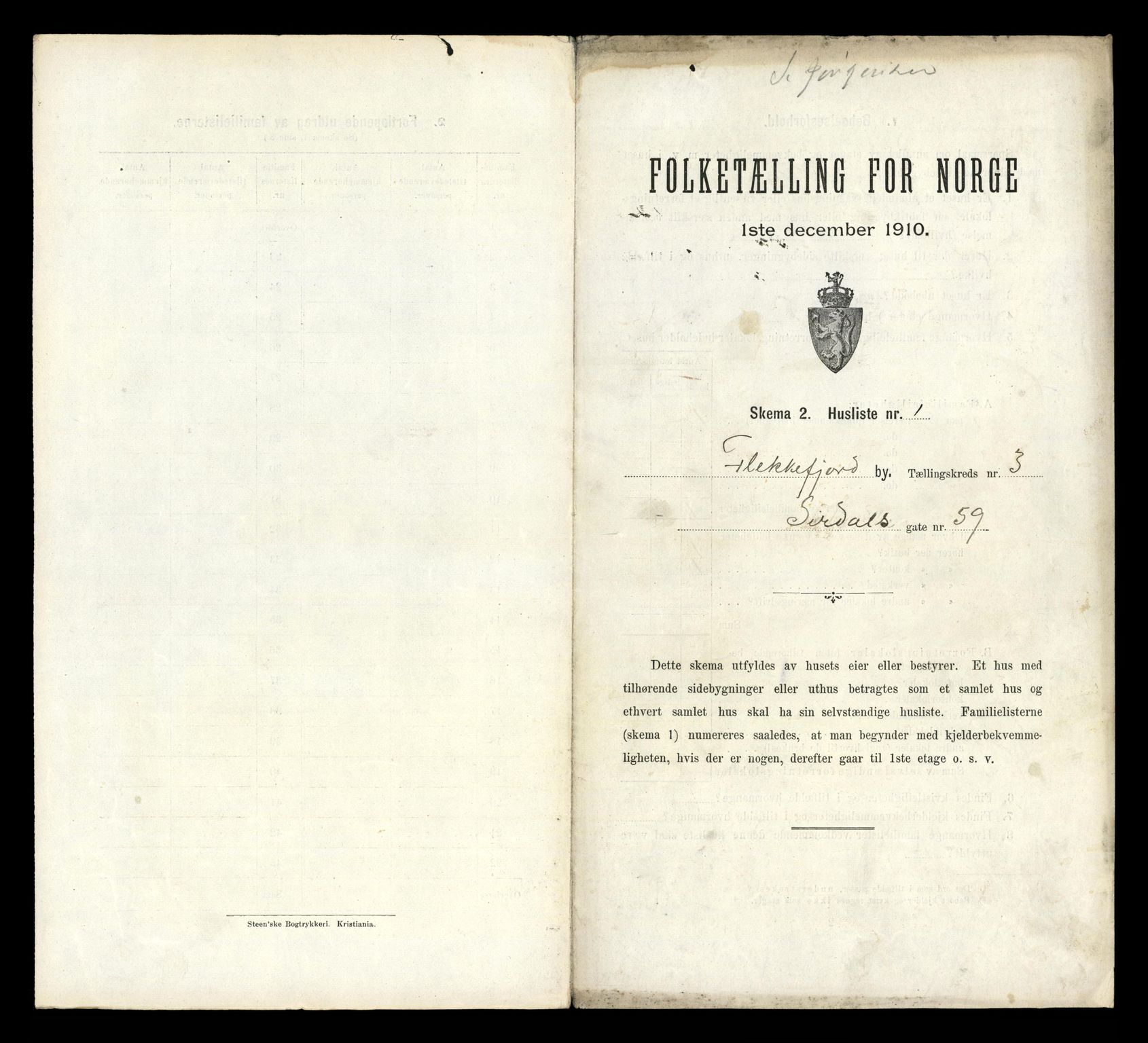 RA, Folketelling 1910 for 1004 Flekkefjord kjøpstad, 1910, s. 304