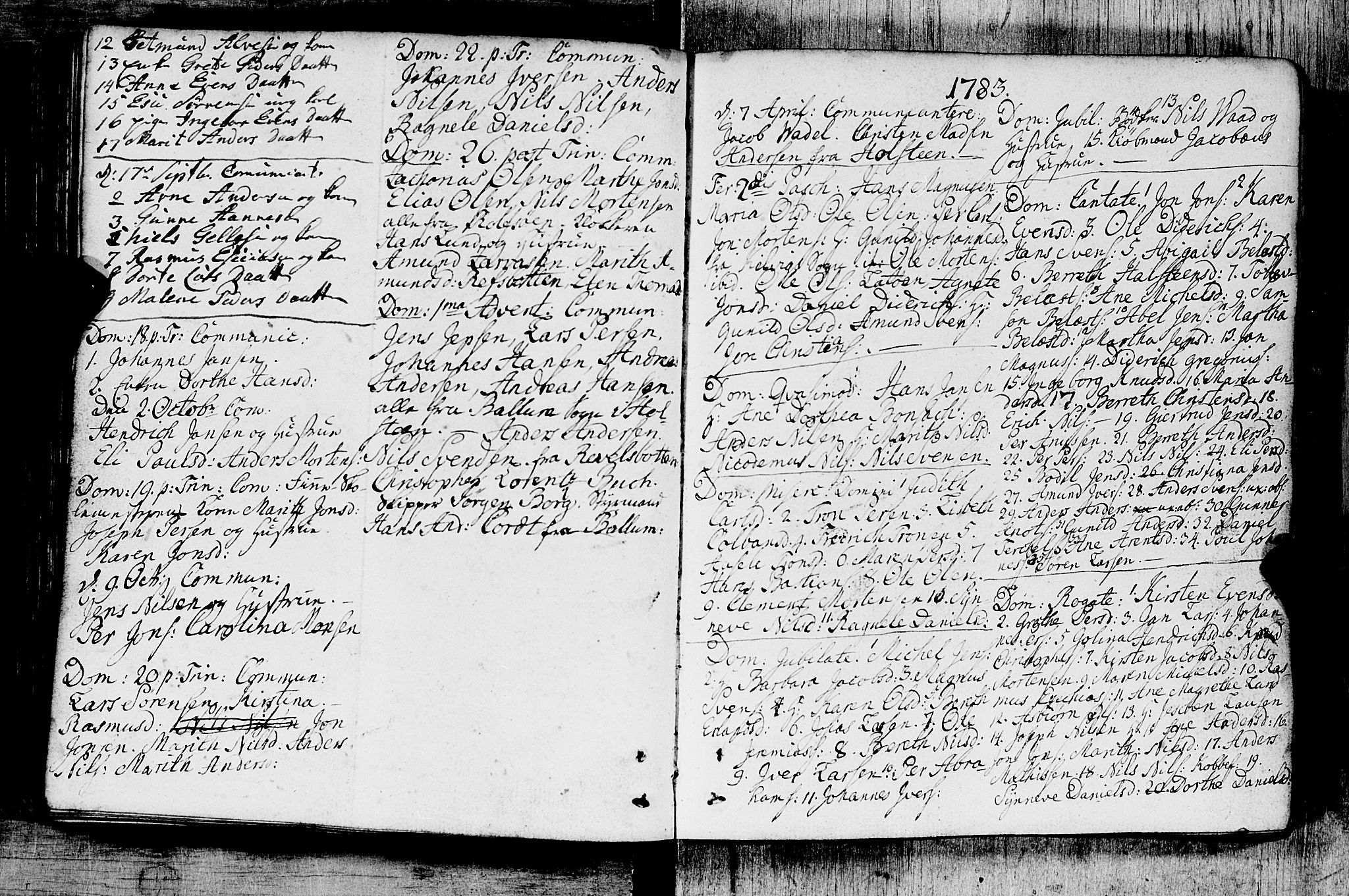 Måsøy sokneprestkontor, AV/SATØ-S-1348/B/L0026: Kommunikantprotokoll nr. 26 (1), 1749-1804