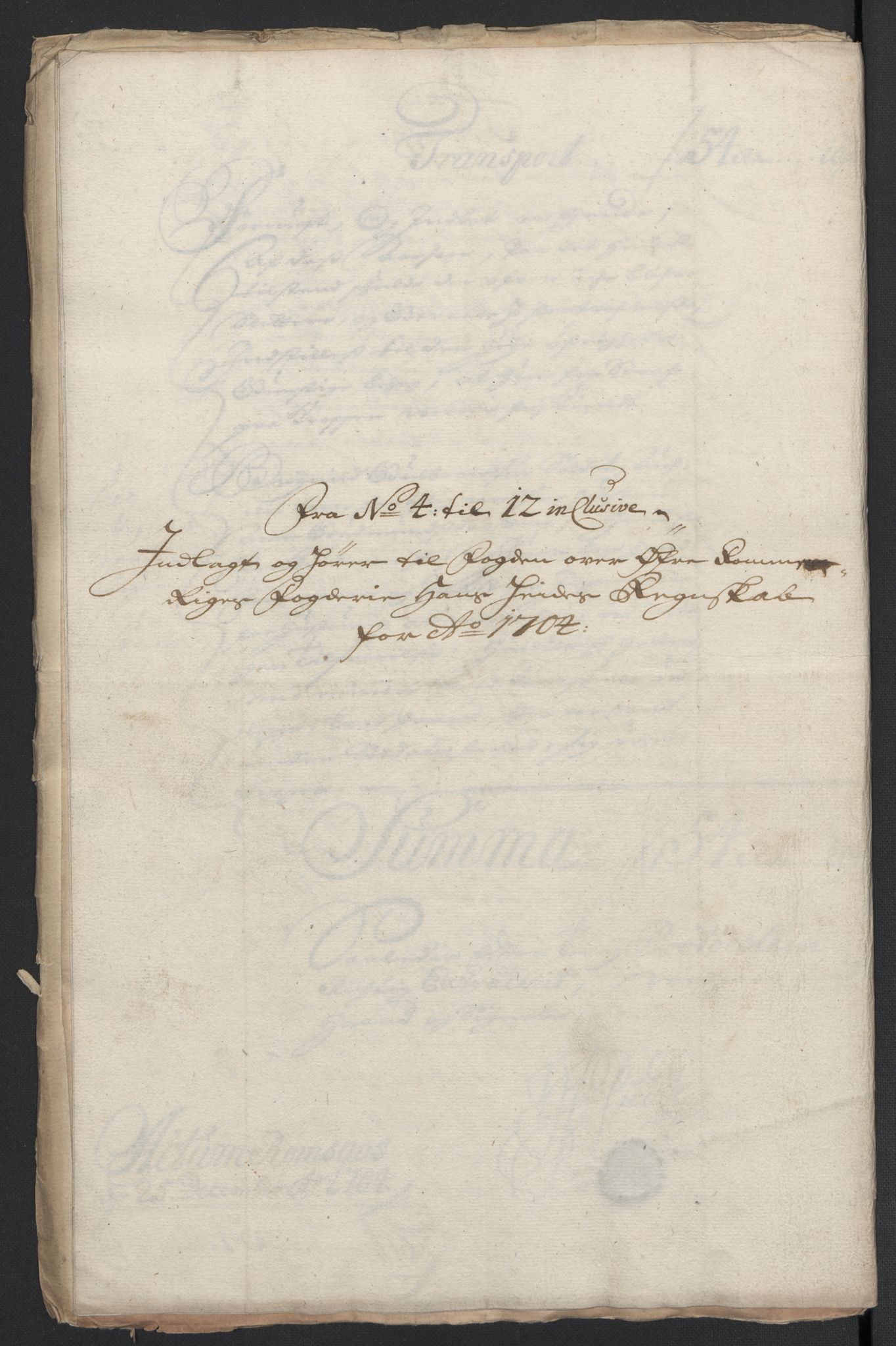 Rentekammeret inntil 1814, Reviderte regnskaper, Fogderegnskap, RA/EA-4092/R12/L0717: Fogderegnskap Øvre Romerike, 1704-1705, s. 85
