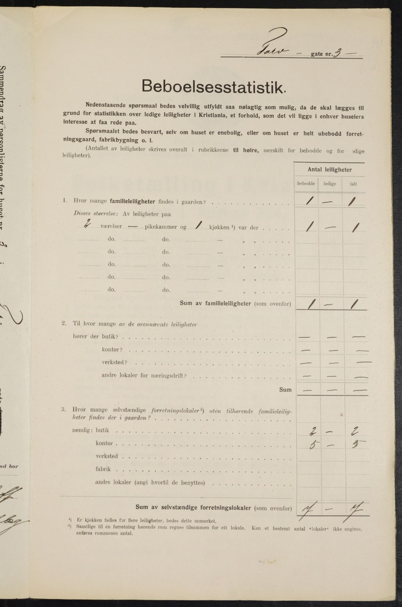 OBA, Kommunal folketelling 1.2.1914 for Kristiania, 1914, s. 114746