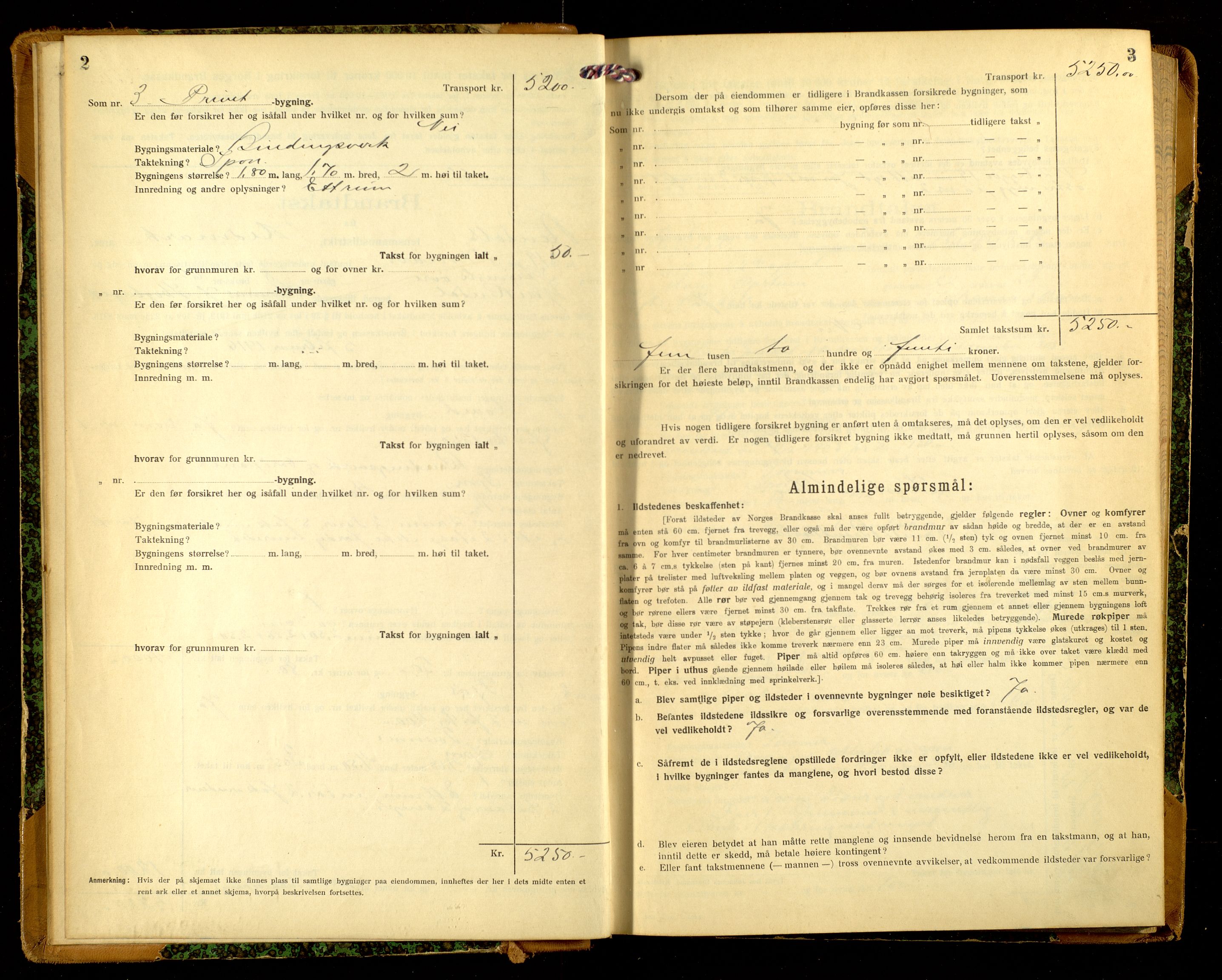 Norges Brannkasse, Rendalen, AV/SAH-NBRANR-024/F/L0016: Branntakstprotokoll, 1919-1921