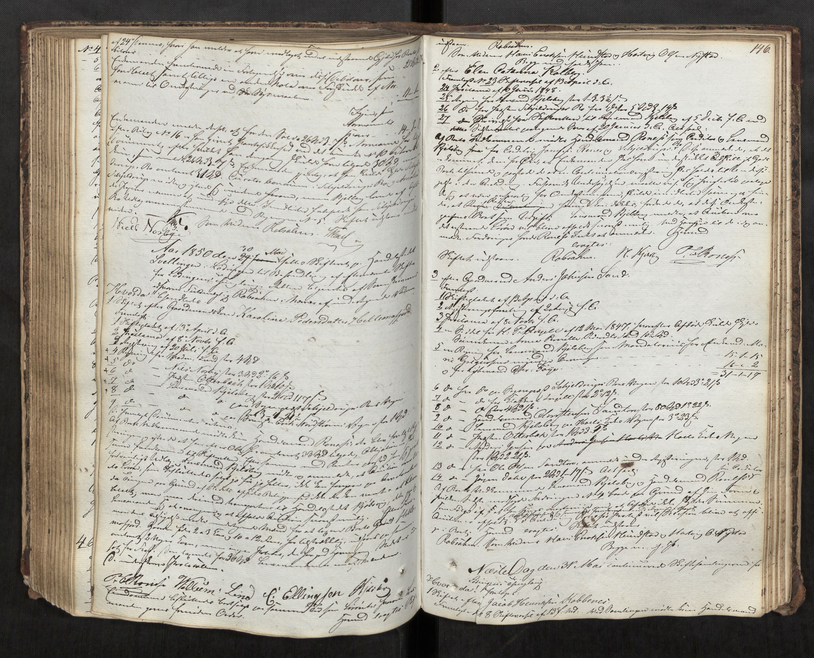 Salten sorenskriveri, AV/SAT-A-4578/1/3/3B/L0004: Skiftebehandlingsprotokoll, 1846-1851, s. 146