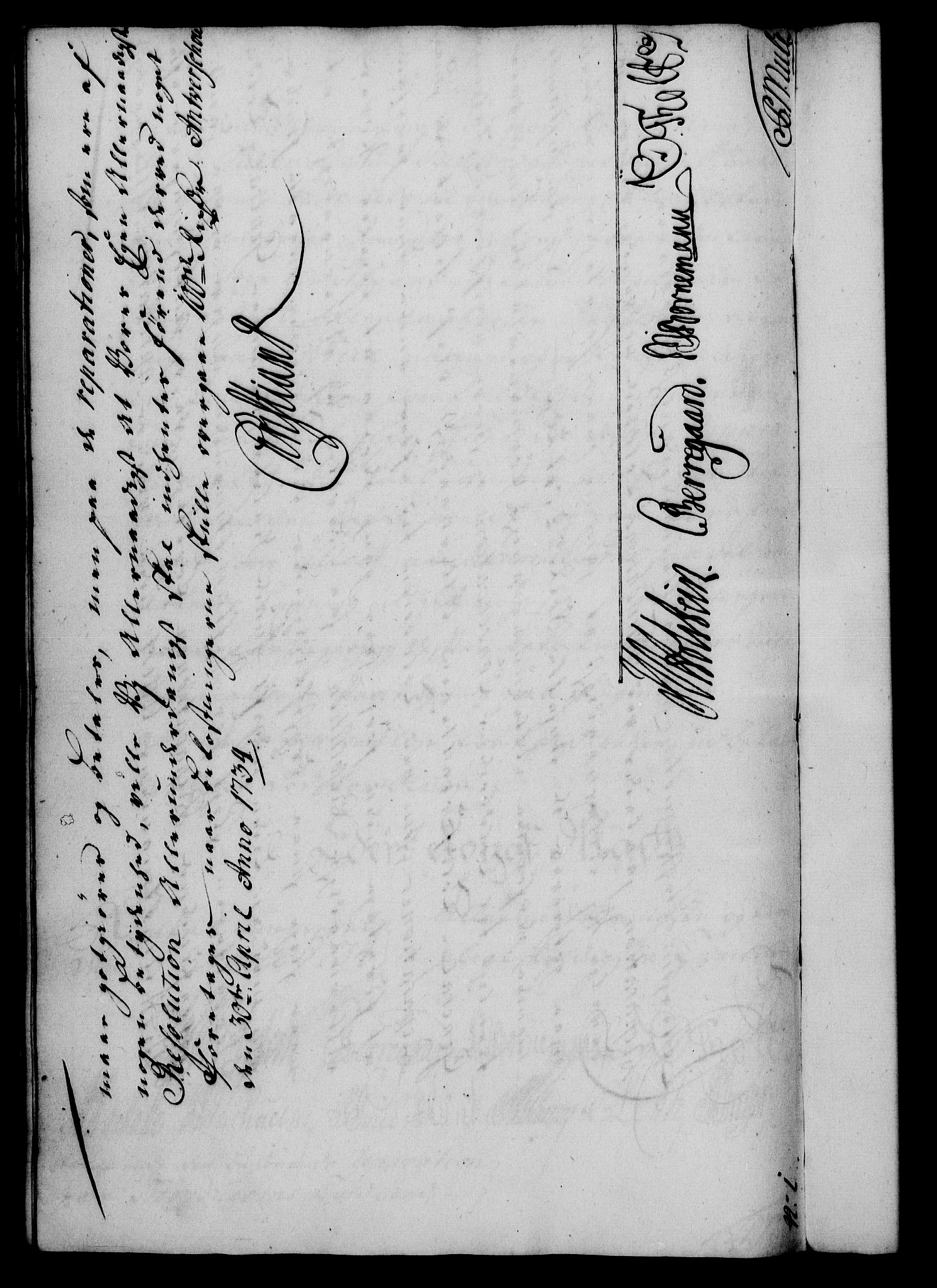 Rentekammeret, Kammerkanselliet, AV/RA-EA-3111/G/Gf/Gfa/L0017: Norsk relasjons- og resolusjonsprotokoll (merket RK 52.17), 1734, s. 286