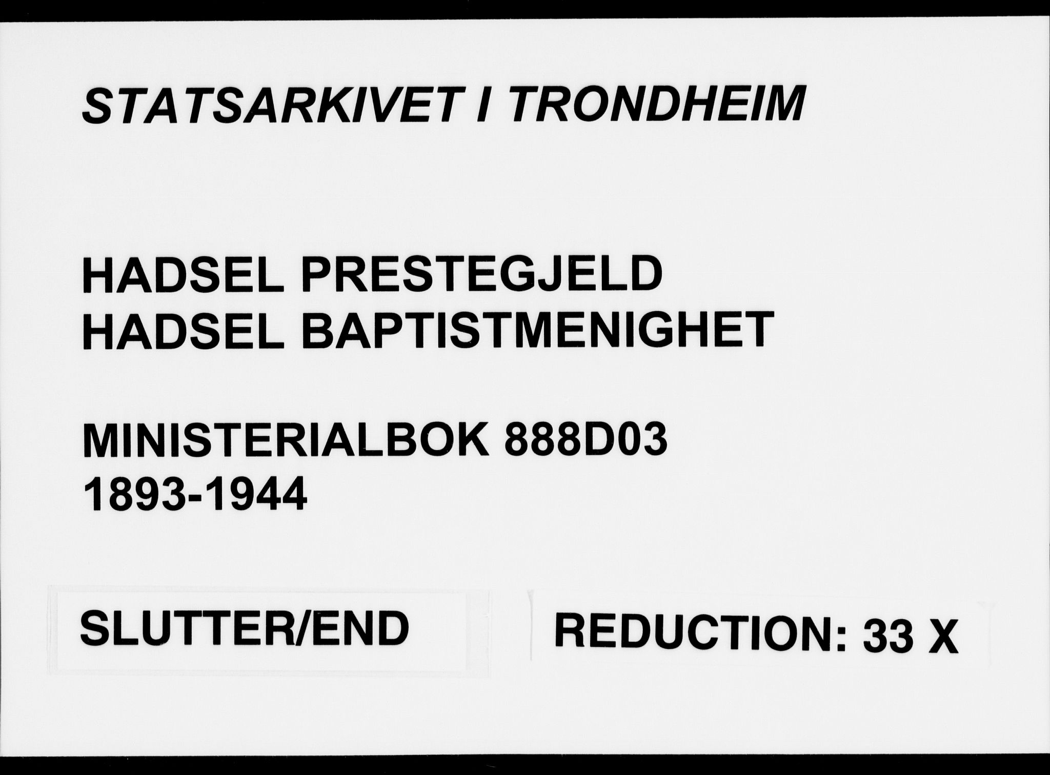 Ministerialprotokoller, klokkerbøker og fødselsregistre - Nordland, AV/SAT-A-1459/888/L1276: Dissenterprotokoll nr. 888D03, 1893-1944