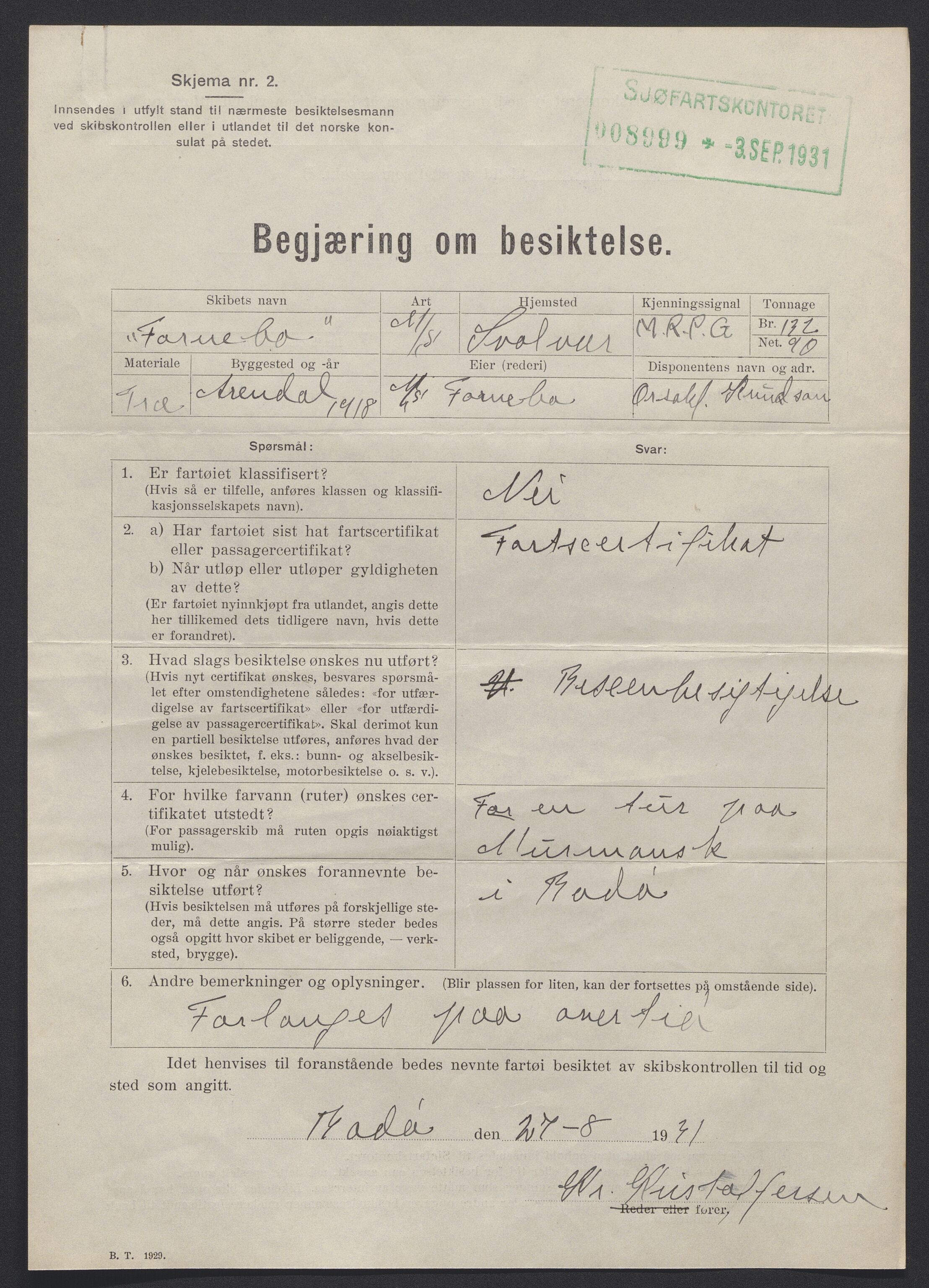 Sjøfartsdirektoratet med forløpere, skipsmapper slettede skip, AV/RA-S-4998/F/Fa/L0359: --, 1870-1933, s. 458