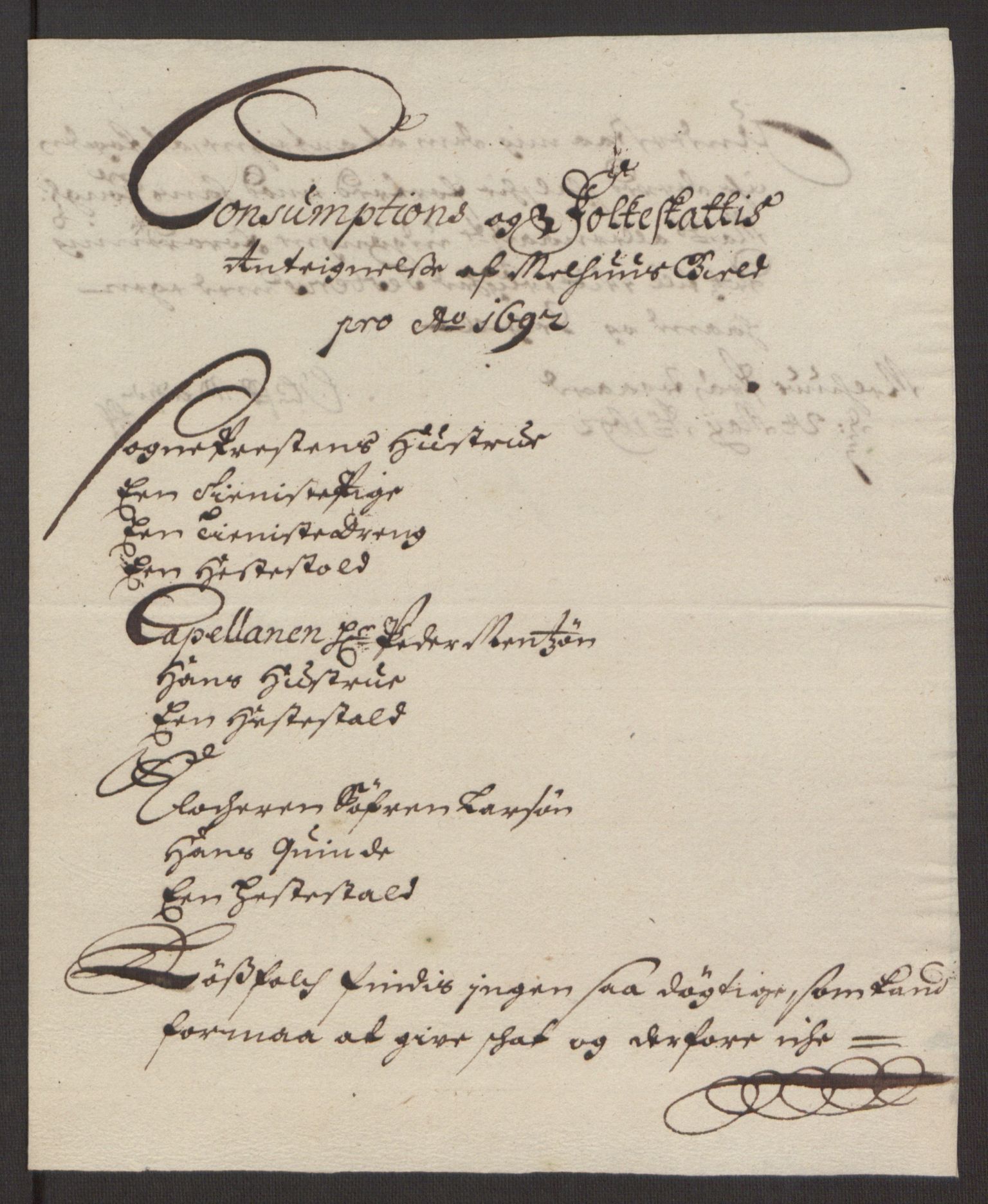 Rentekammeret inntil 1814, Reviderte regnskaper, Fogderegnskap, AV/RA-EA-4092/R59/L3942: Fogderegnskap Gauldal, 1692, s. 129