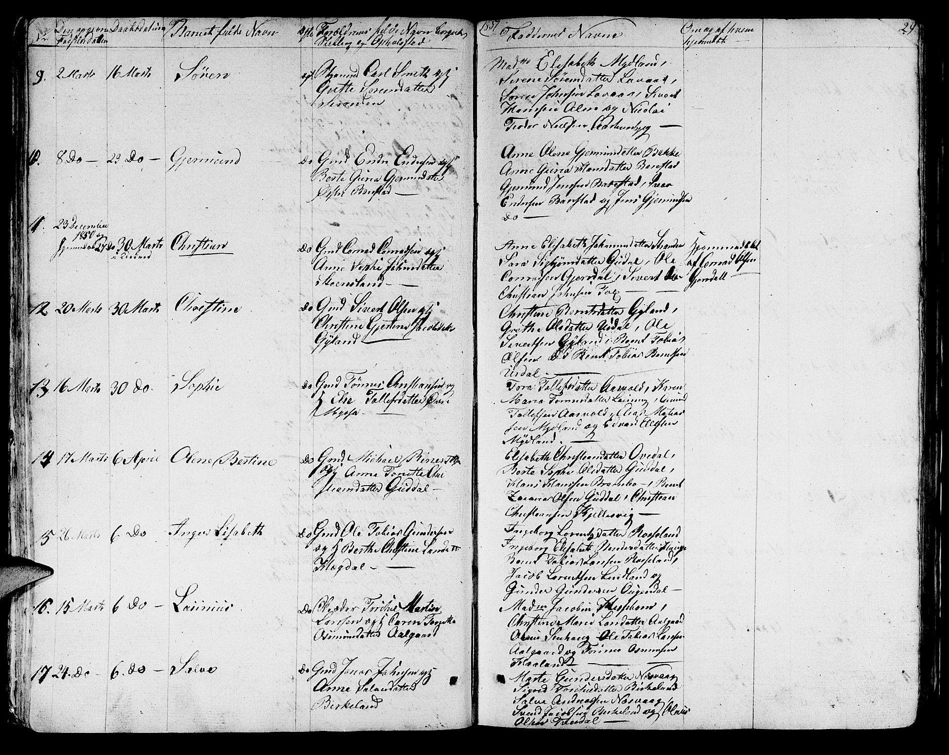Sokndal sokneprestkontor, AV/SAST-A-101808: Klokkerbok nr. B 2, 1849-1865, s. 29
