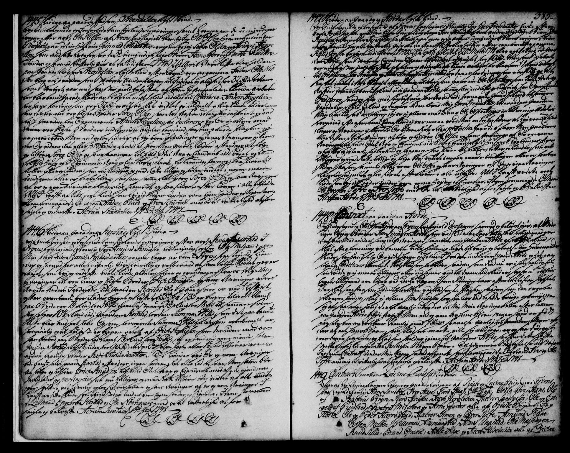 Sør-Gudbrandsdal tingrett, AV/SAH-TING-004/H/Hb/Hba/L0003B: Pantebok nr. I 3b, 1748-1755, s. 385