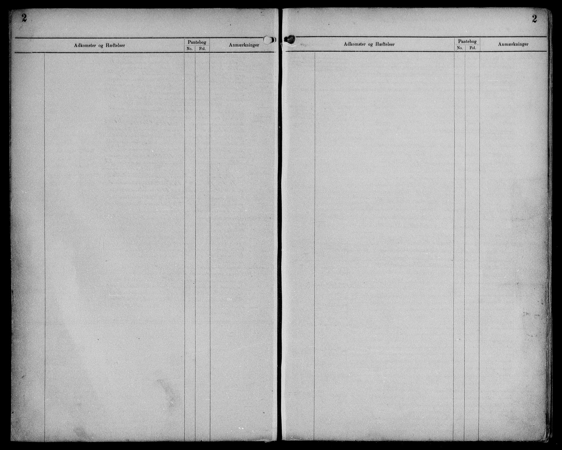 Byfogd og Byskriver i Bergen, SAB/A-3401/03/03AdD/L0062: Panteregister nr. A.d.D.62, 1894-1936, s. 2