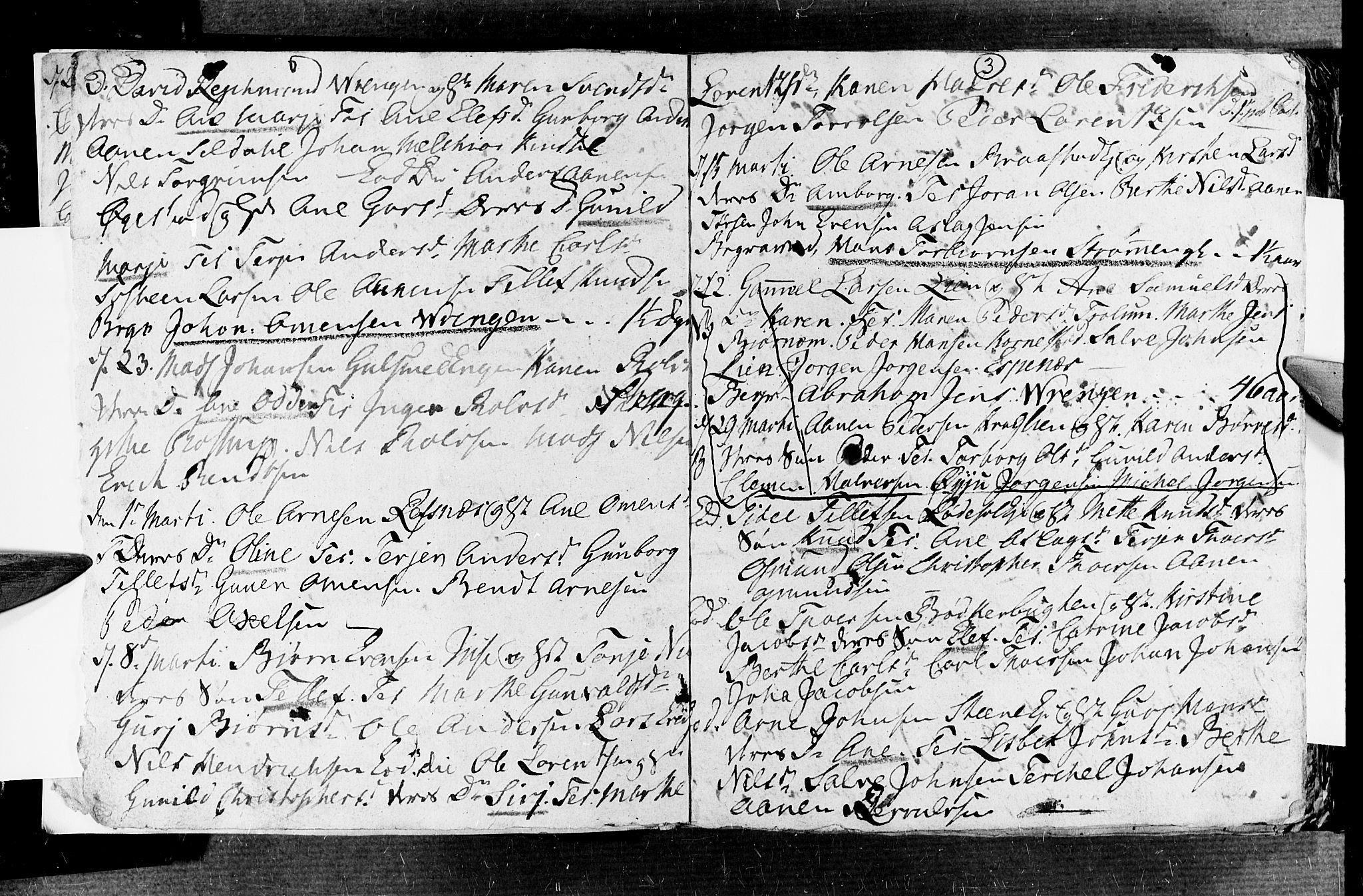Øyestad sokneprestkontor, SAK/1111-0049/F/Fb/L0002: Klokkerbok nr. B 2, 1795-1807, s. 3