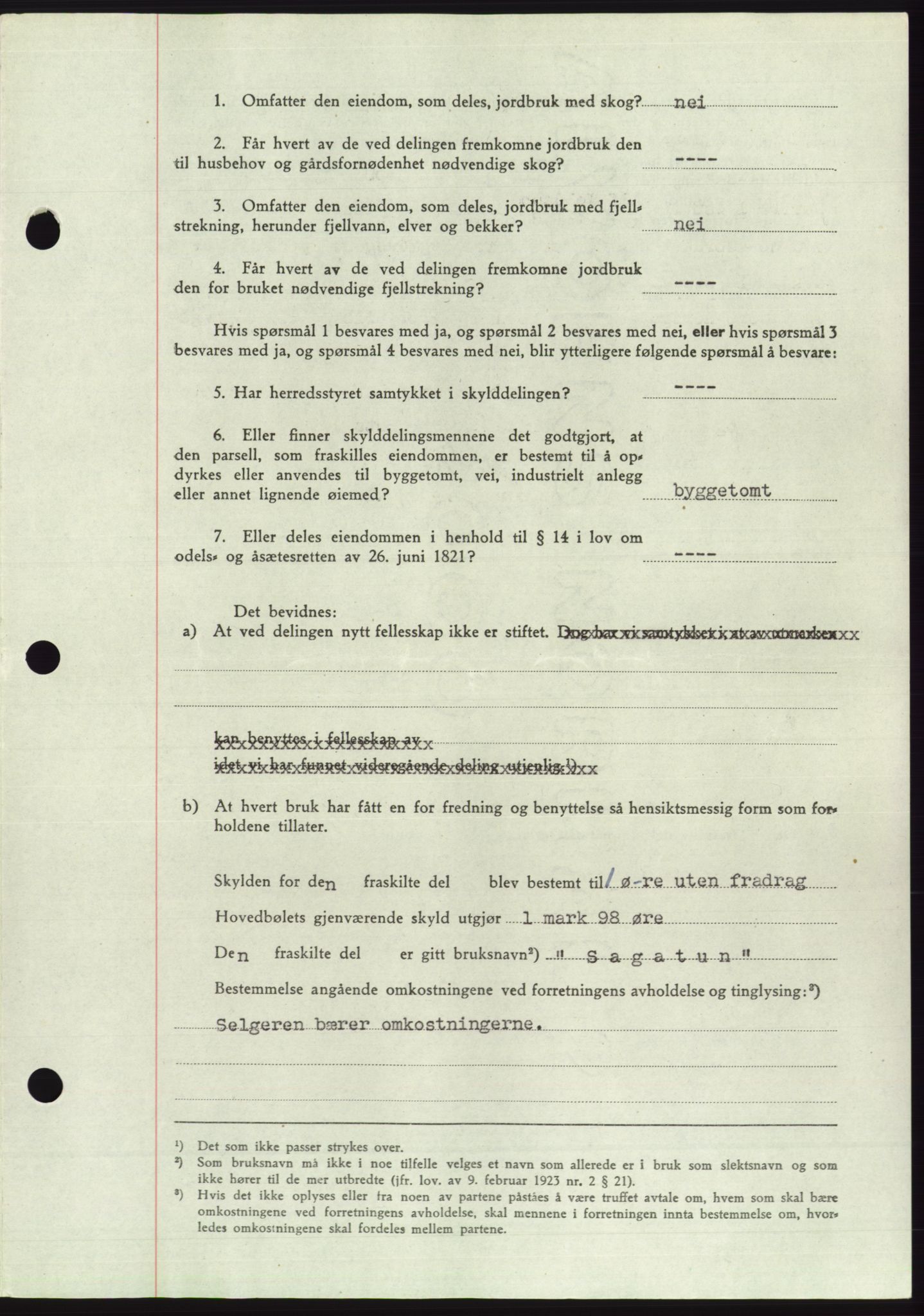 Søre Sunnmøre sorenskriveri, AV/SAT-A-4122/1/2/2C/L0085: Pantebok nr. 11A, 1949-1949, Dagboknr: 1972/1949