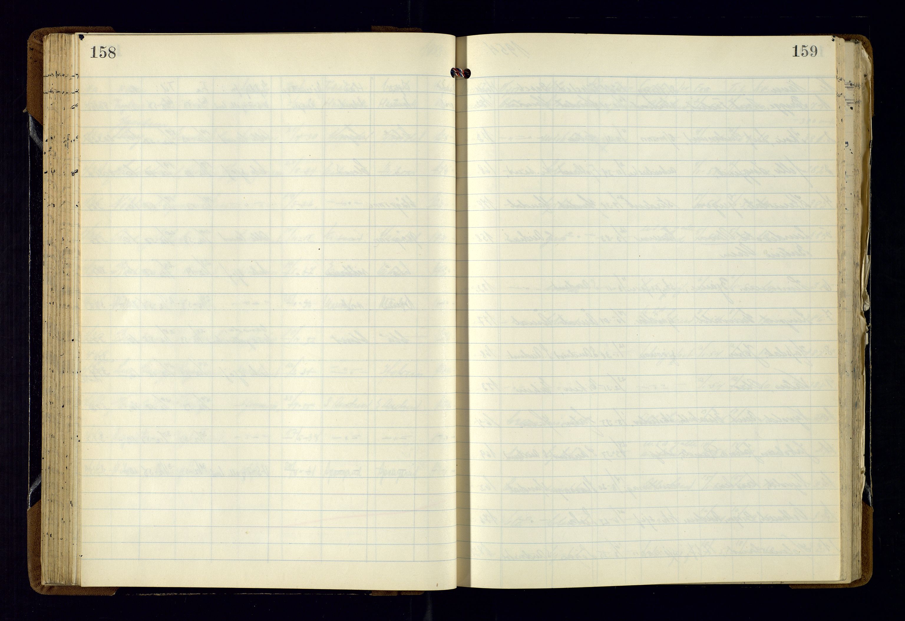 Vest-Agder politikammer, AV/SAK-1243-0008/K/Kaa/L0271: Passjournal, 1952-1958, s. 158-159