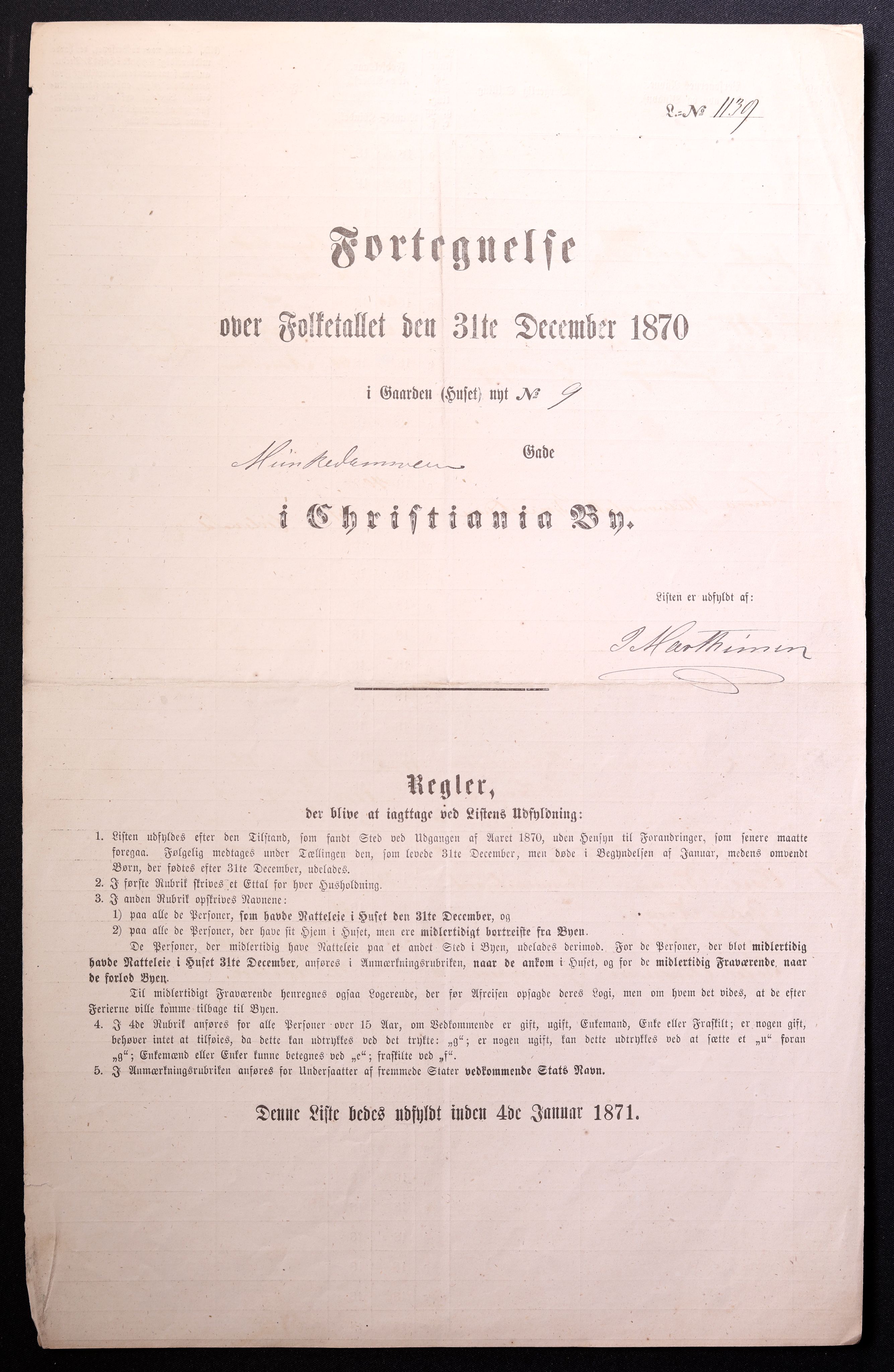 RA, Folketelling 1870 for 0301 Kristiania kjøpstad, 1870, s. 2282