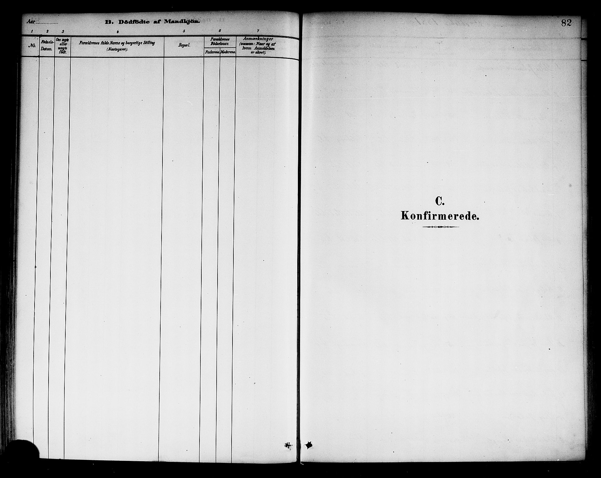 Selje sokneprestembete, SAB/A-99938/H/Ha/Haa/Haab: Ministerialbok nr. B 1, 1881-1890, s. 82