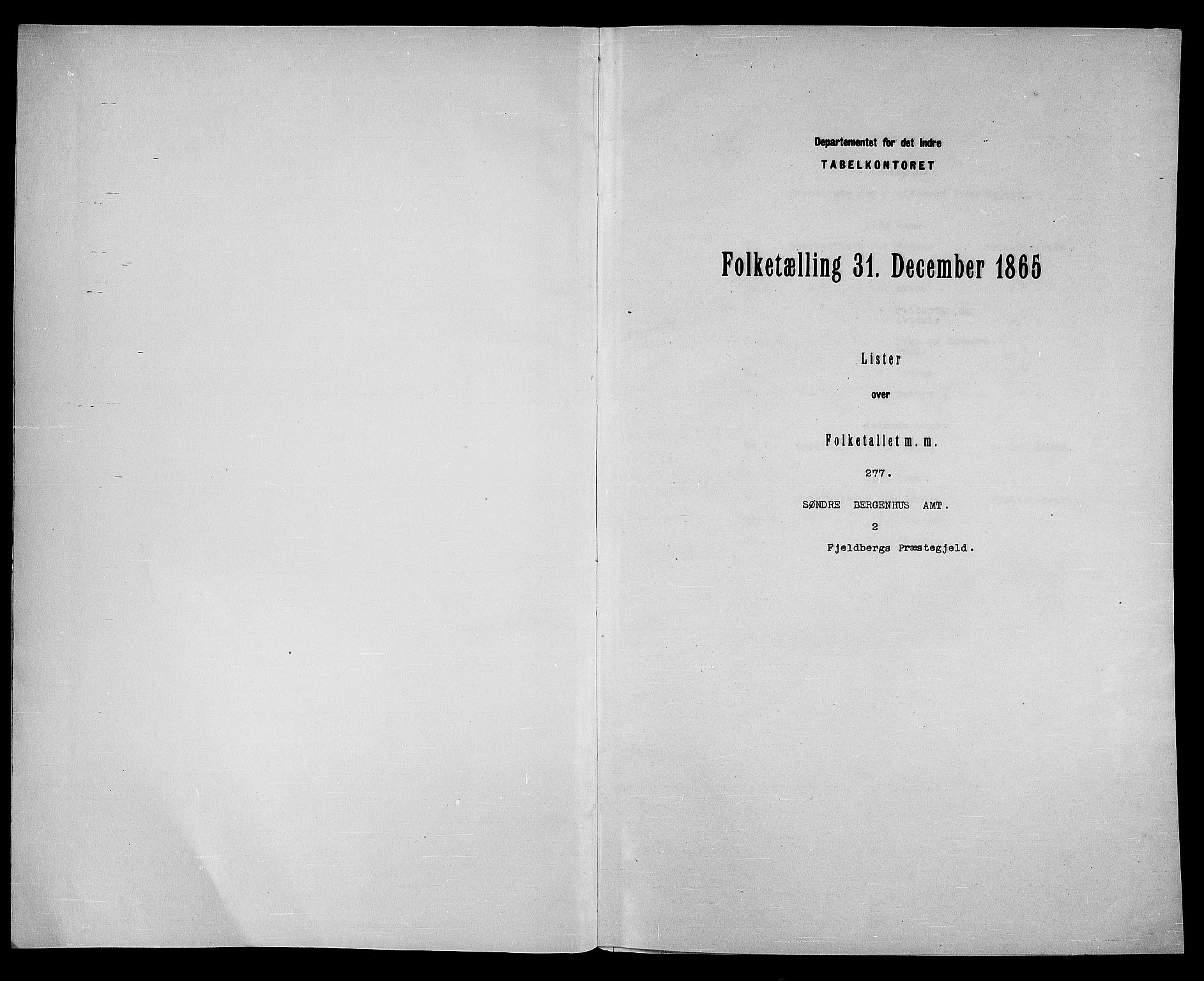 RA, Folketelling 1865 for 1213P Fjelberg prestegjeld, 1865, s. 3
