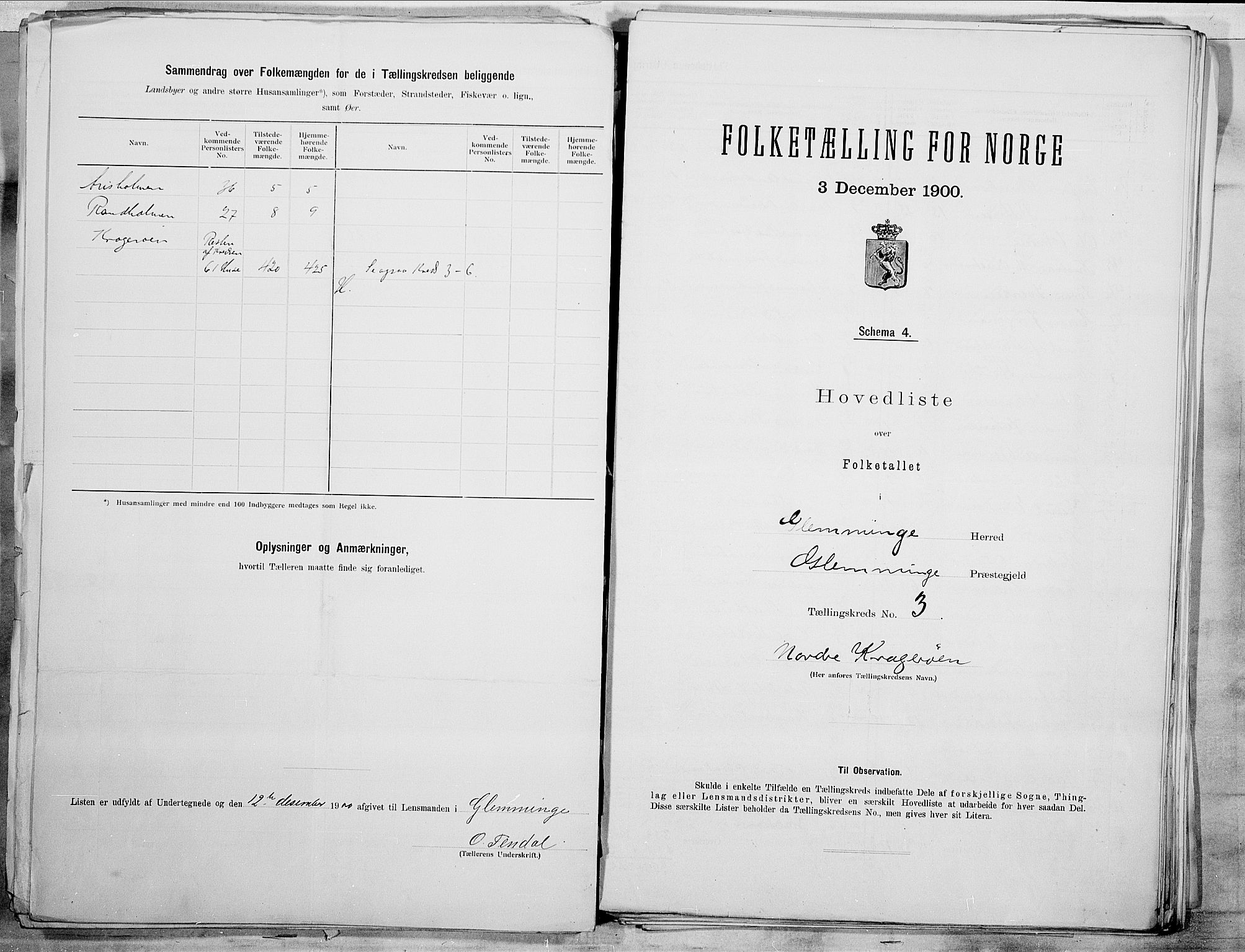 SAO, Folketelling 1900 for 0132 Glemmen herred, 1900, s. 8