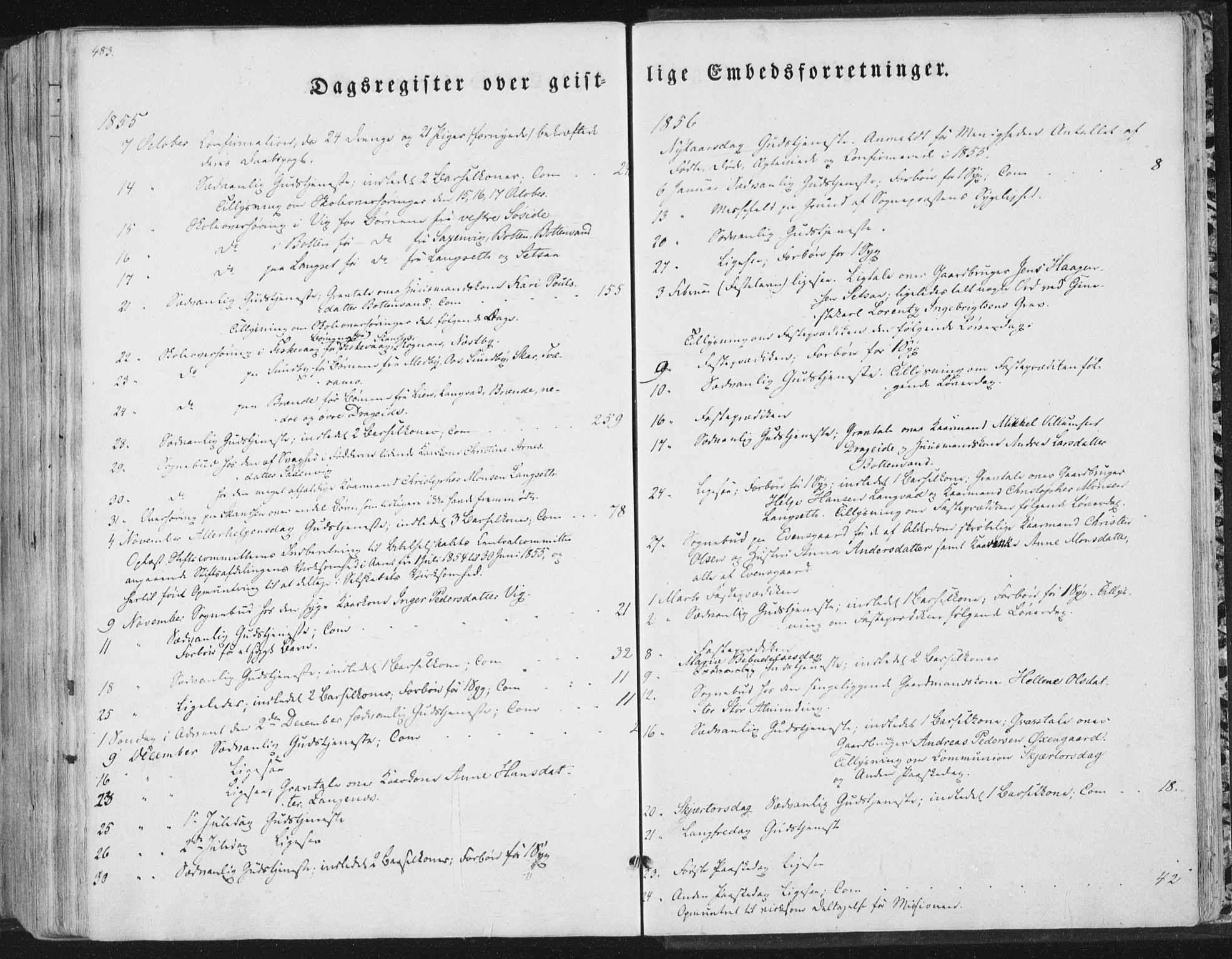 Ministerialprotokoller, klokkerbøker og fødselsregistre - Nordland, AV/SAT-A-1459/847/L0667: Ministerialbok nr. 847A07, 1842-1871, s. 483