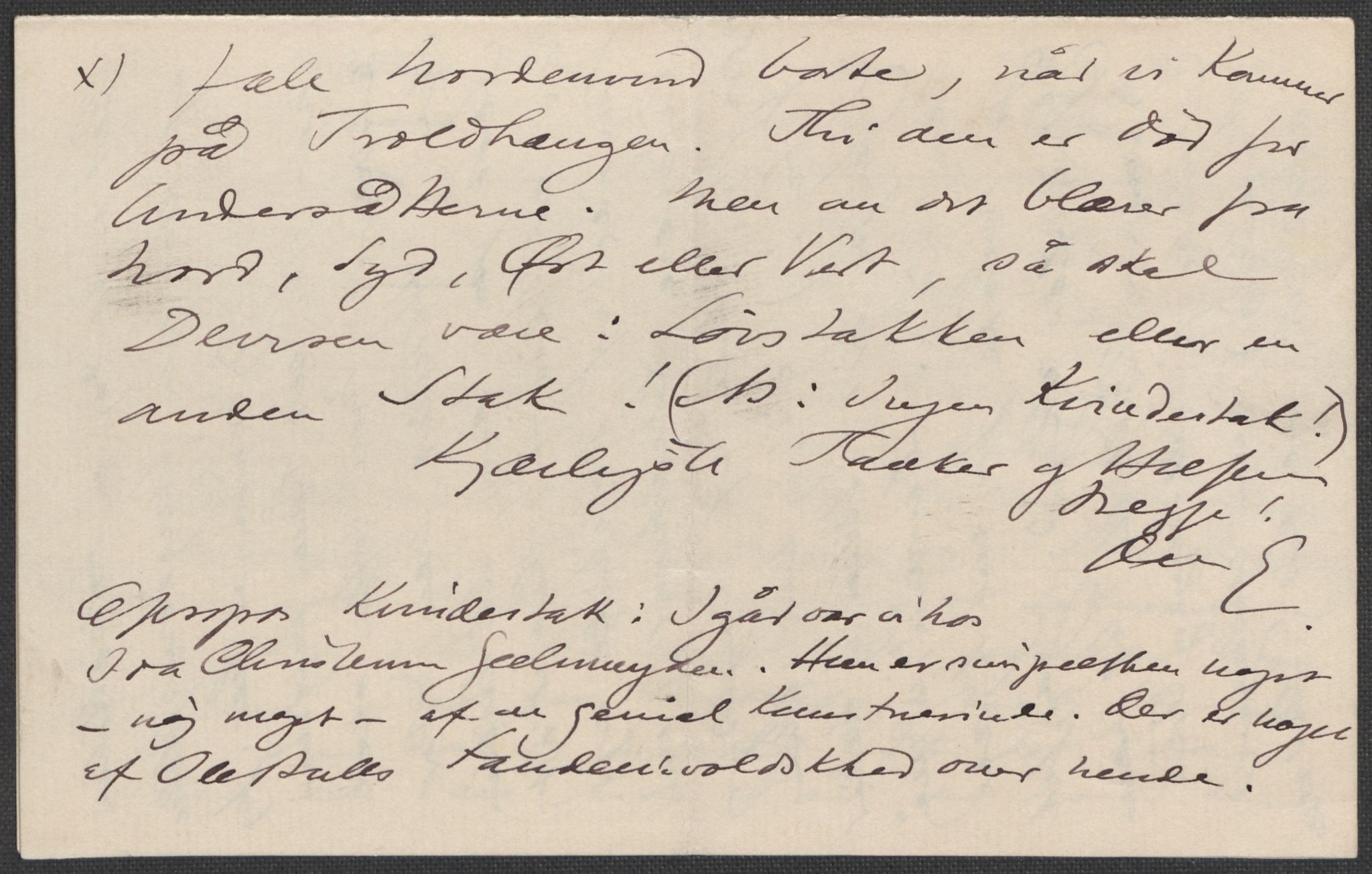 Beyer, Frants, AV/RA-PA-0132/F/L0001: Brev fra Edvard Grieg til Frantz Beyer og "En del optegnelser som kan tjene til kommentar til brevene" av Marie Beyer, 1872-1907, s. 628