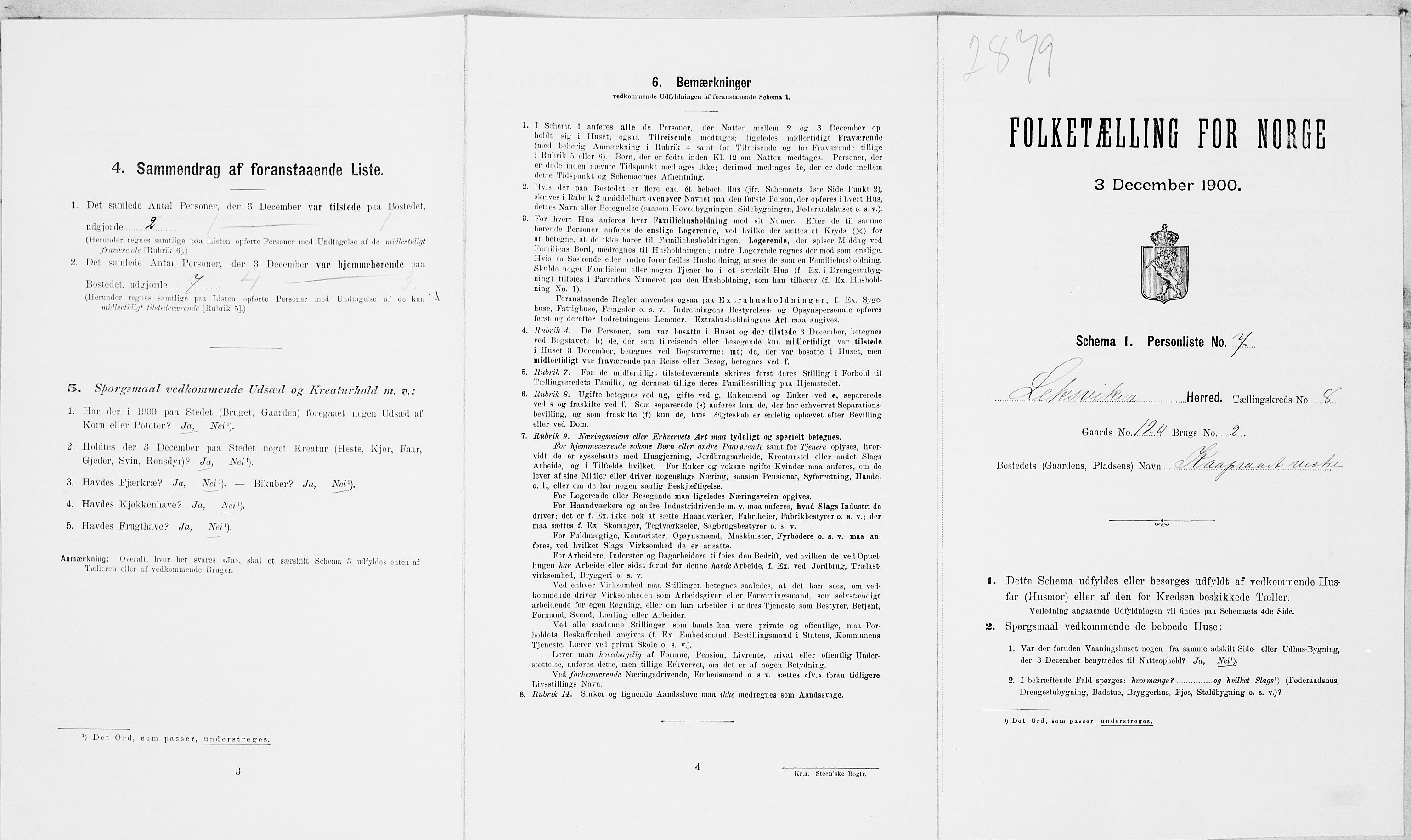 SAT, Folketelling 1900 for 1718 Leksvik herred, 1900, s. 921