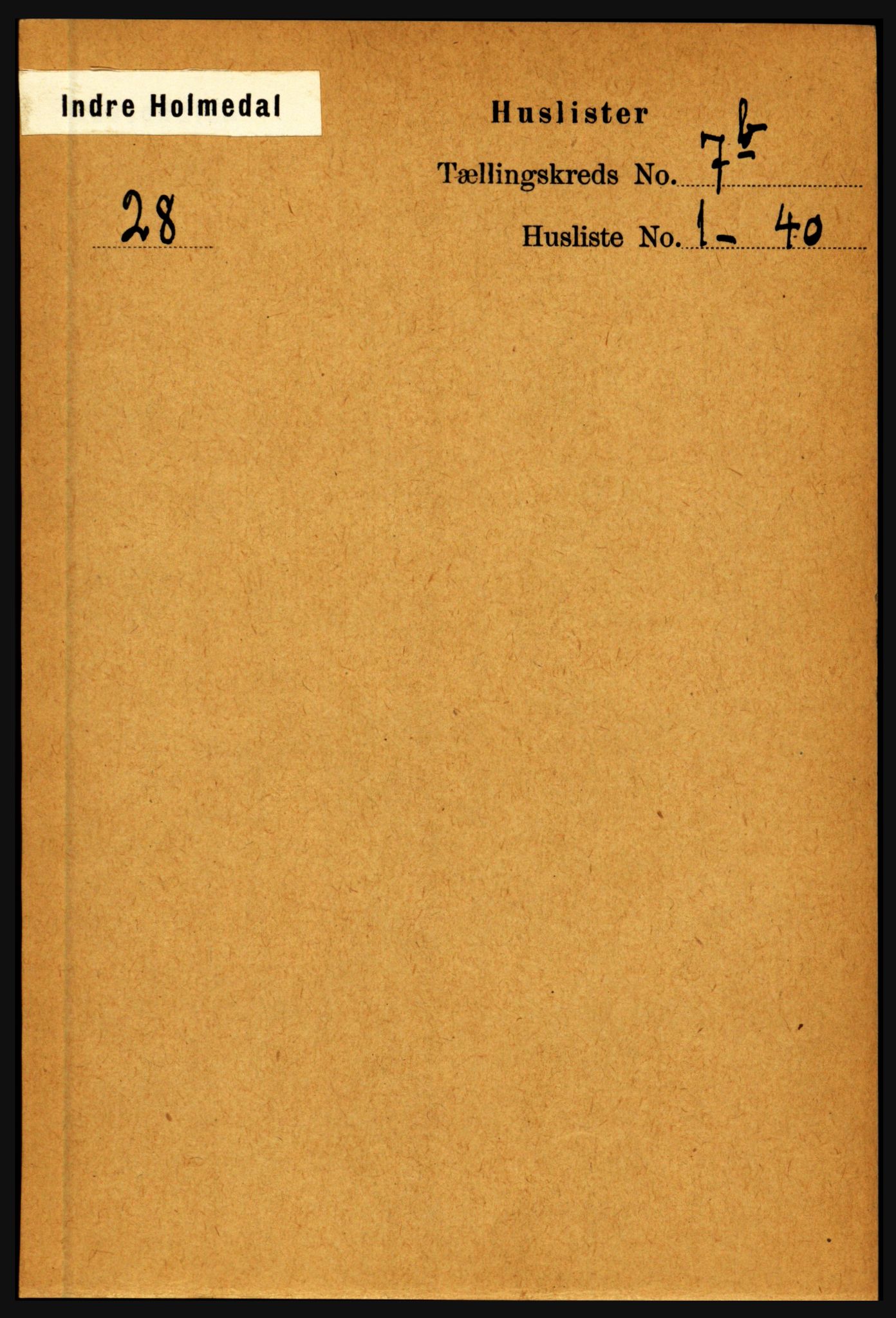 RA, Folketelling 1891 for 1430 Indre Holmedal herred, 1891, s. 2989