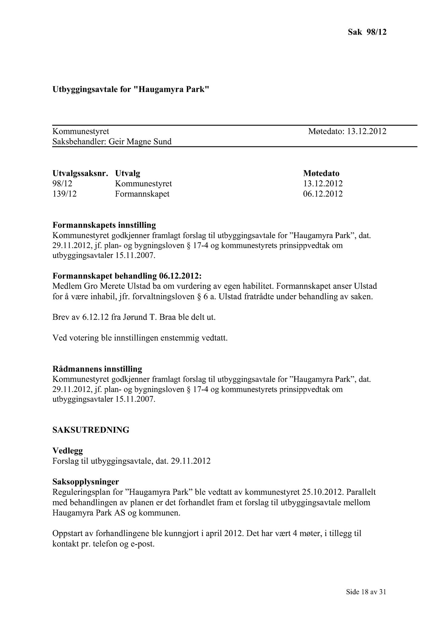 Klæbu Kommune, TRKO/KK/01-KS/L005: Kommunestyret - Møtedokumenter, 2012, s. 2001