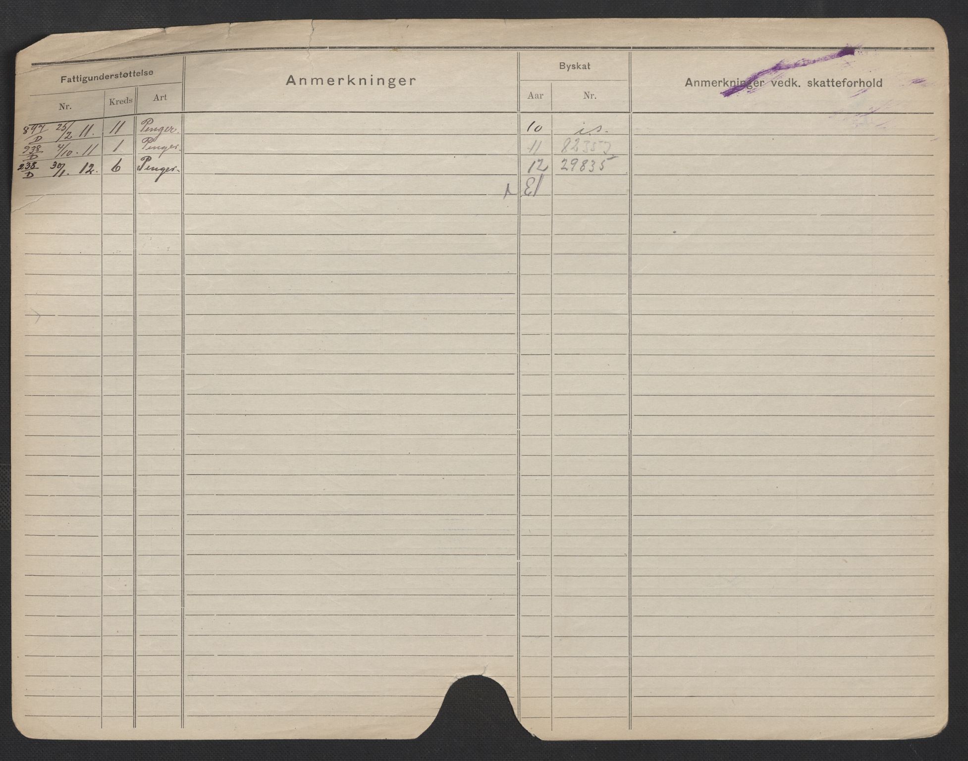 Oslo folkeregister, Registerkort, SAO/A-11715/F/Fa/Fac/L0006: Menn, 1906-1914, s. 86b