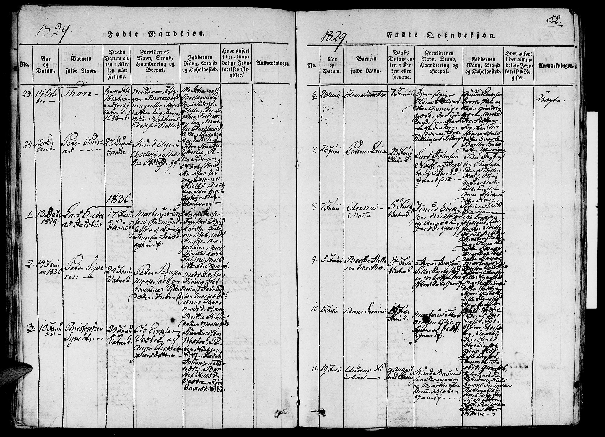 Ministerialprotokoller, klokkerbøker og fødselsregistre - Møre og Romsdal, AV/SAT-A-1454/524/L0351: Ministerialbok nr. 524A03, 1816-1838, s. 52