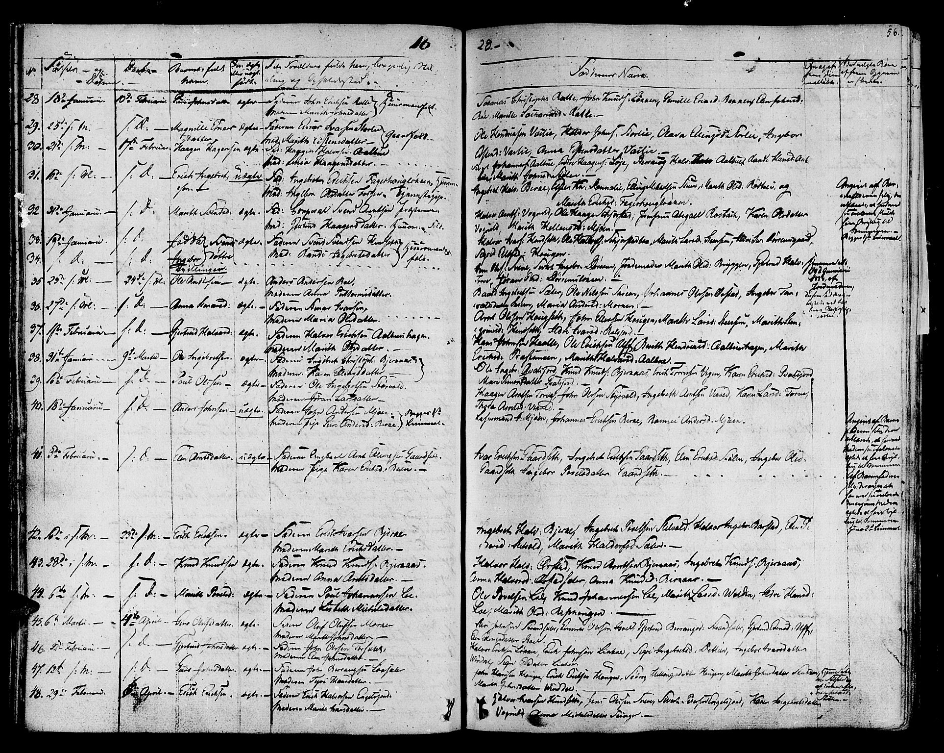 Ministerialprotokoller, klokkerbøker og fødselsregistre - Sør-Trøndelag, SAT/A-1456/678/L0897: Ministerialbok nr. 678A06-07, 1821-1847, s. 56