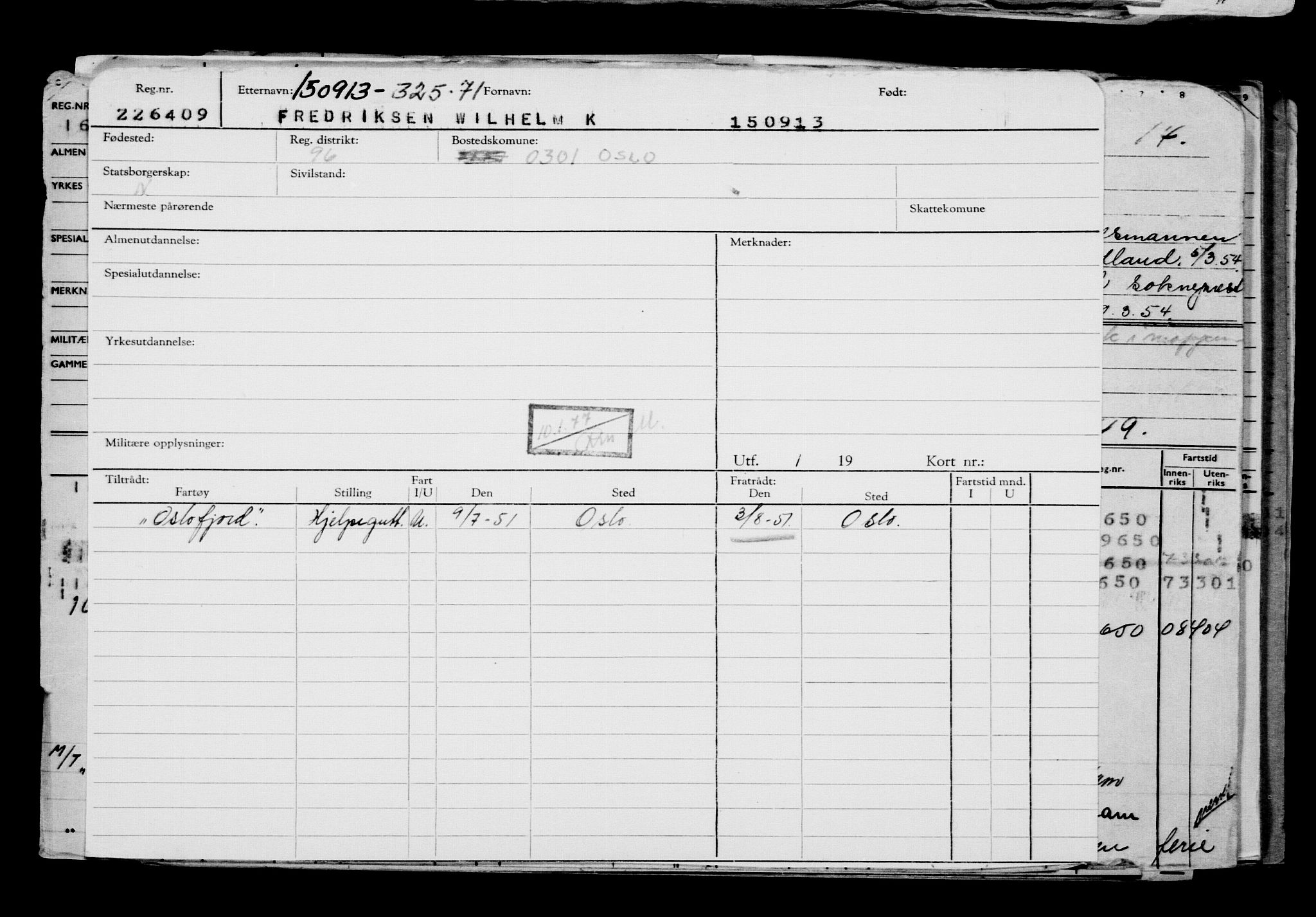 Direktoratet for sjømenn, AV/RA-S-3545/G/Gb/L0115: Hovedkort, 1913, s. 247