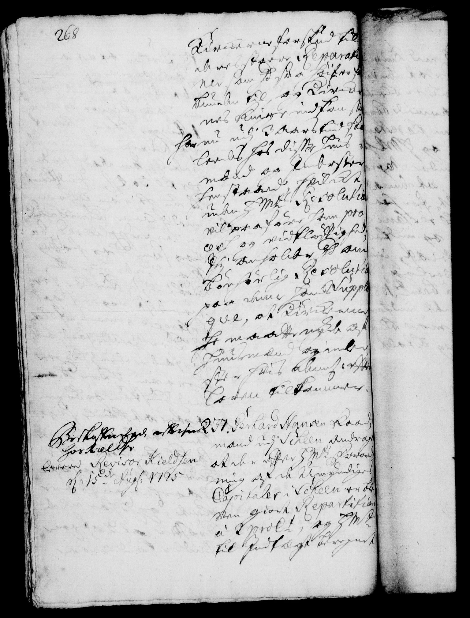 Rentekammeret, Kammerkanselliet, RA/EA-3111/G/Gh/Gha/L0007: Norsk ekstraktmemorialprotokoll (merket RK 53.52), 1724-1725, s. 268