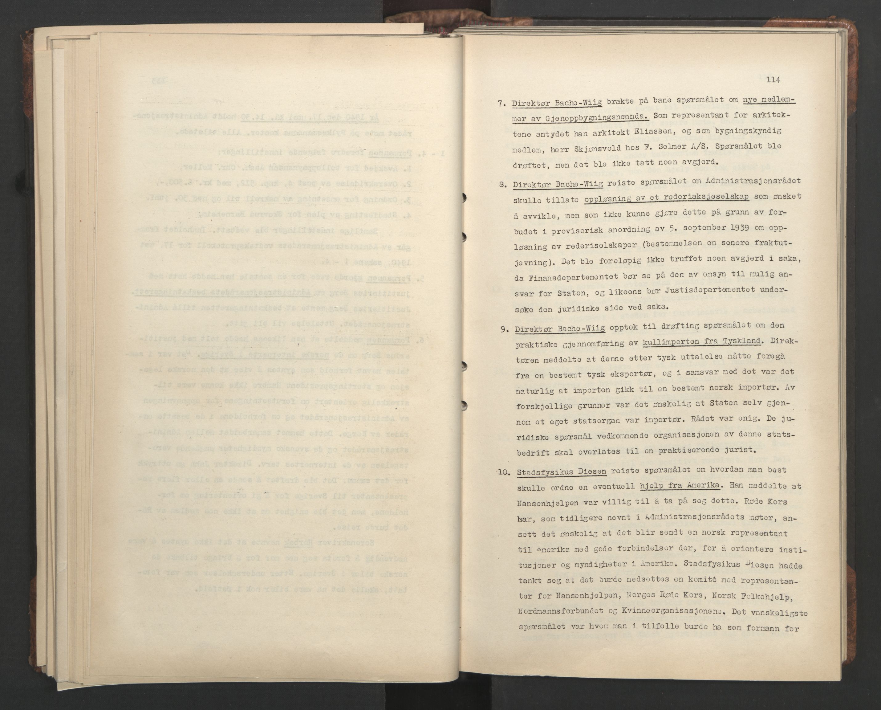 Administrasjonsrådet, AV/RA-S-1004/A/L0001: Møteprotokoll med tillegg 15/4-25/9, 1940, s. 114