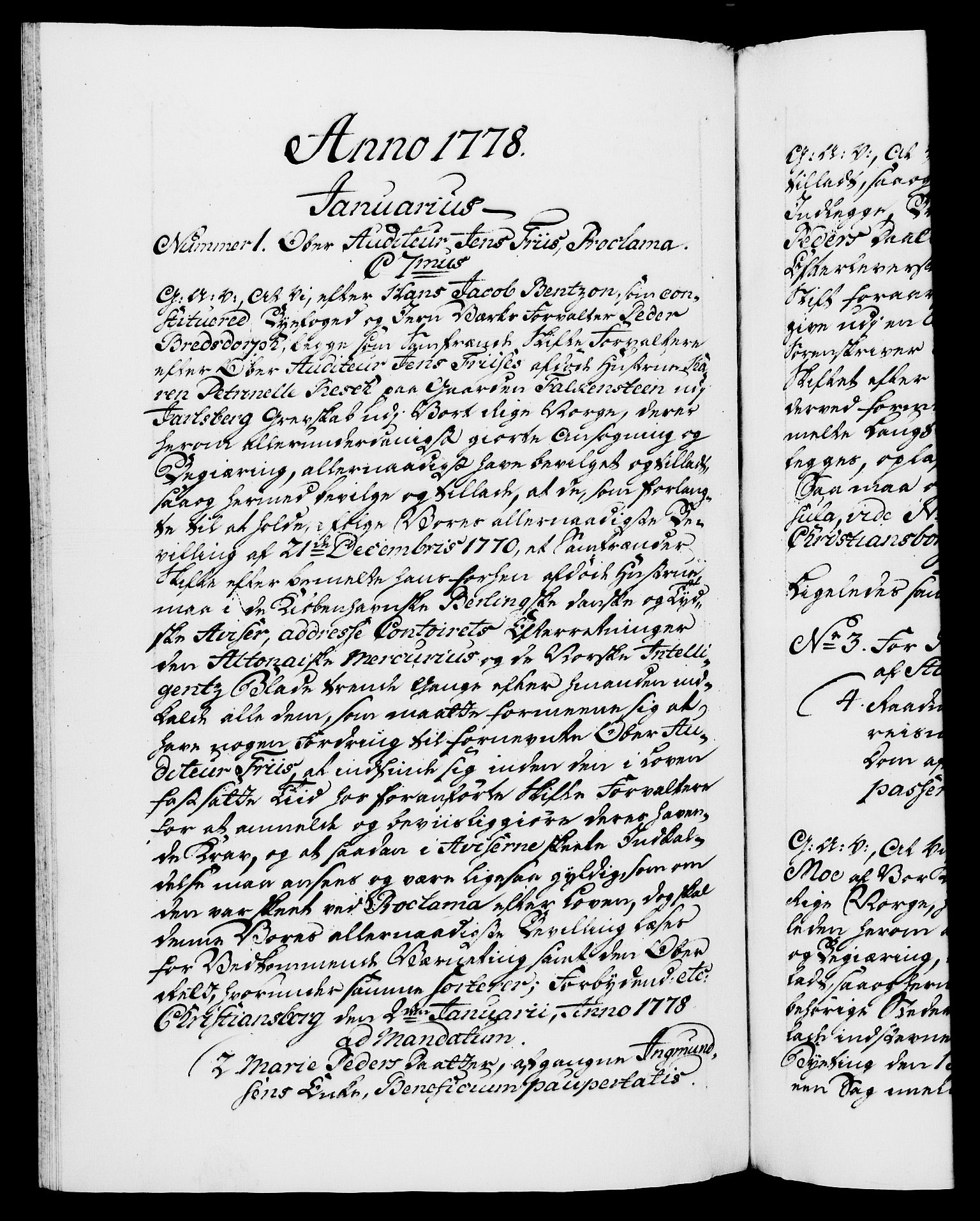 Danske Kanselli 1572-1799, RA/EA-3023/F/Fc/Fca/Fcaa/L0047: Norske registre, 1776-1778, s. 665b