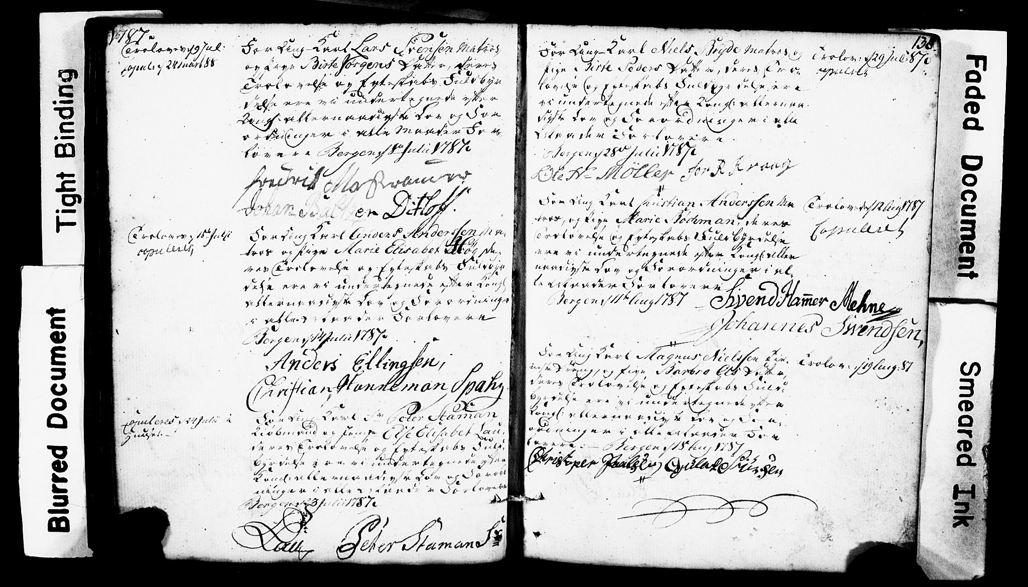 Domkirken sokneprestembete, SAB/A-74801: Forlovererklæringer nr. II.5.1, 1767-1792, s. 138