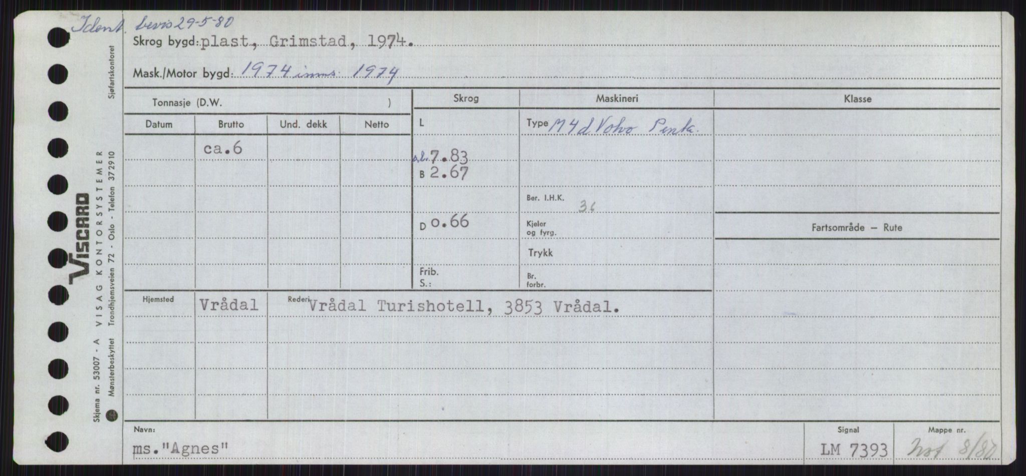 Sjøfartsdirektoratet med forløpere, Skipsmålingen, RA/S-1627/H/Ha/L0001/0001: Fartøy, A-Eig / Fartøy A-Bjøn, s. 39