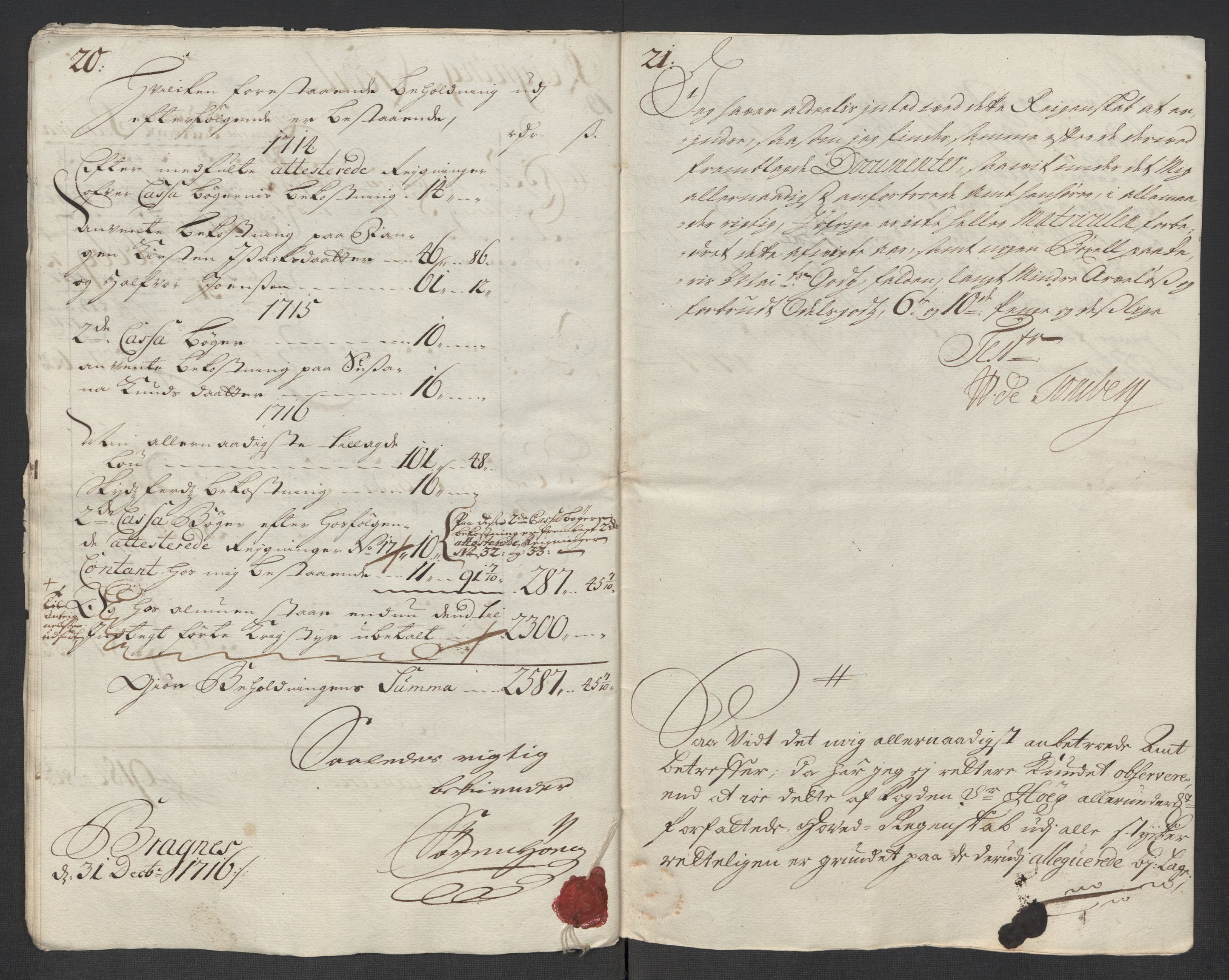 Rentekammeret inntil 1814, Reviderte regnskaper, Fogderegnskap, AV/RA-EA-4092/R31/L1710: Fogderegnskap Hurum, Røyken, Eiker, Lier og Buskerud, 1715-1716, s. 308