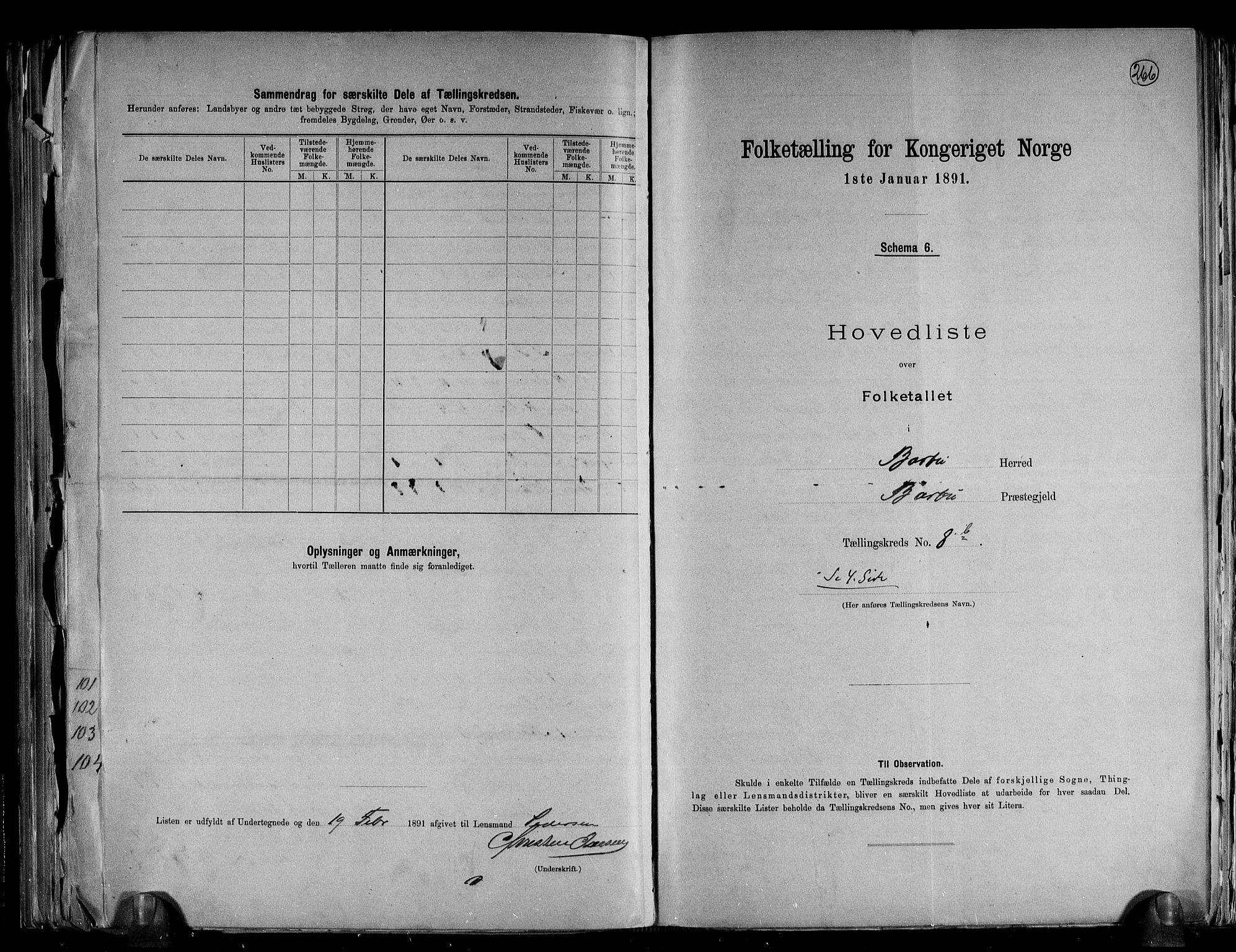 RA, Folketelling 1891 for 0990 Barbu herred, 1891, s. 24