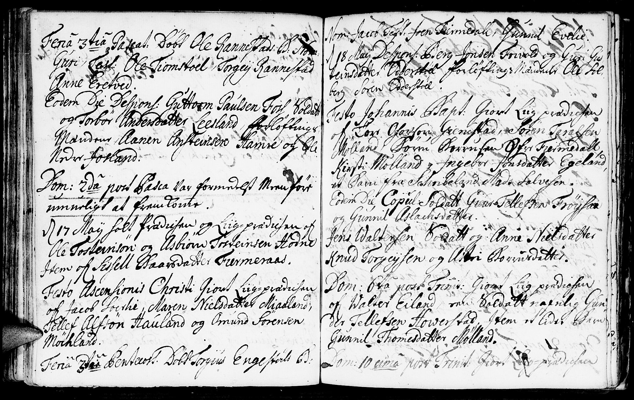 Evje sokneprestkontor, AV/SAK-1111-0008/F/Fa/Fac/L0001: Ministerialbok nr. A 1, 1705-1764, s. 131-132