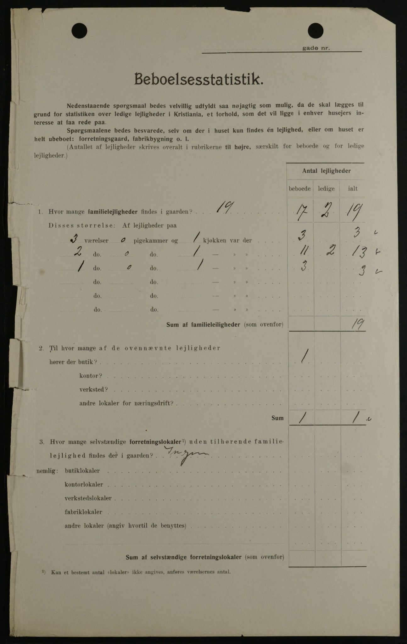 OBA, Kommunal folketelling 1.2.1908 for Kristiania kjøpstad, 1908, s. 83967