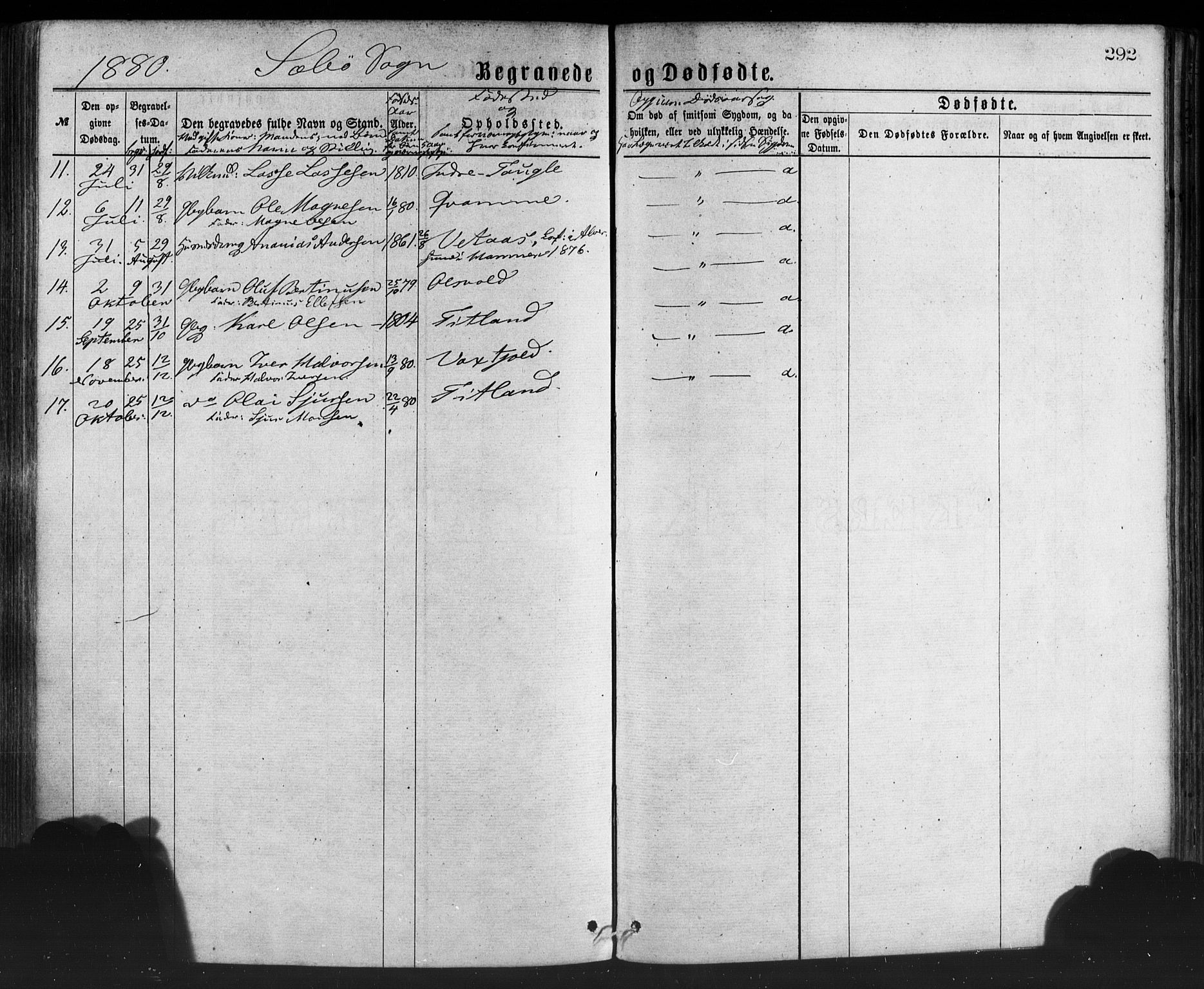 Manger sokneprestembete, AV/SAB-A-76801/H/Haa: Ministerialbok nr. A 8, 1871-1880, s. 292